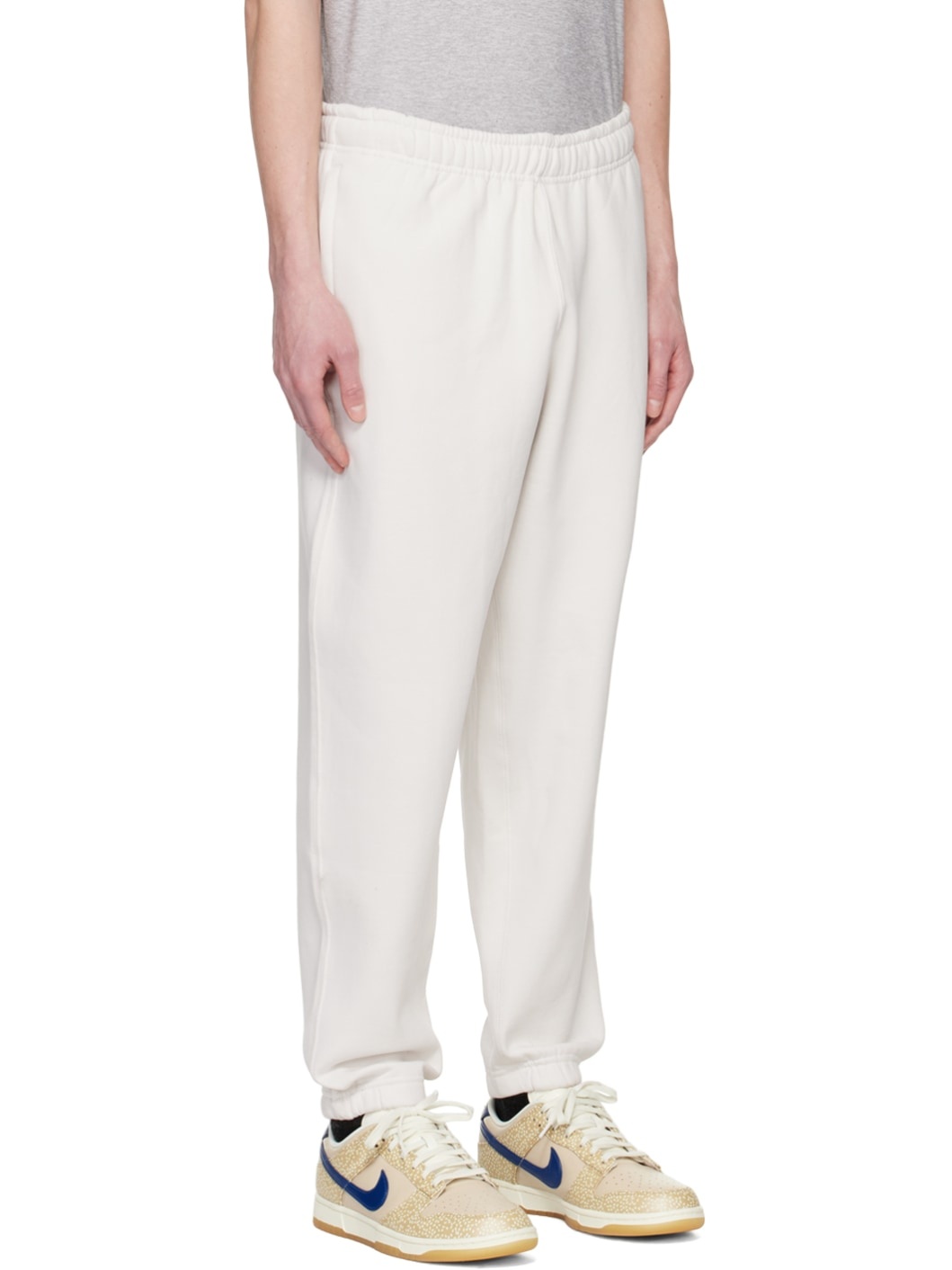 White Solo Swoosh Lounge Pants - 2