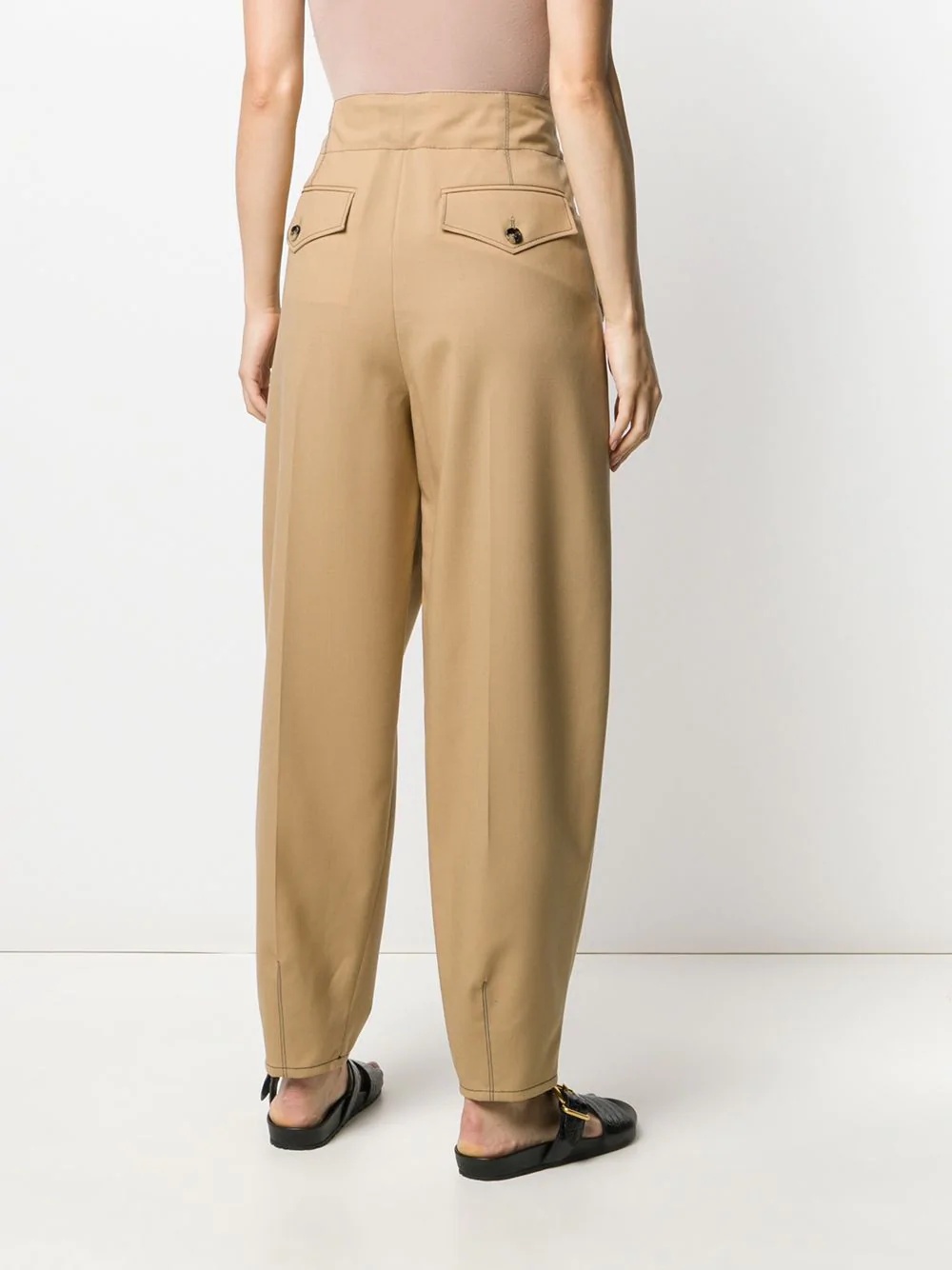 high-waist balloon-leg trousers - 4