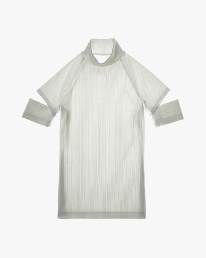 RIBBED SHORT-SLEEVE TURTLENECK 1