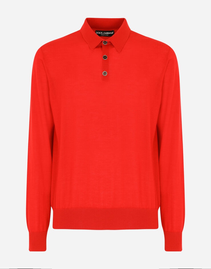 Cashmere polo-style sweater - 3