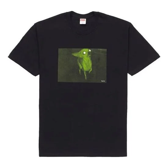 대 FW18 Chris Cunningham Chihuahua 검정 티 SUP-FW18-834 - 1