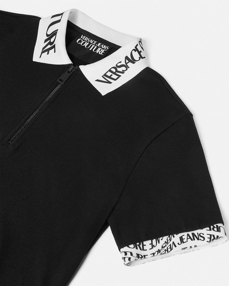 VERSACE JEANS COUTURE Liquify Logo Slim-Fit Polo Shirt outlook