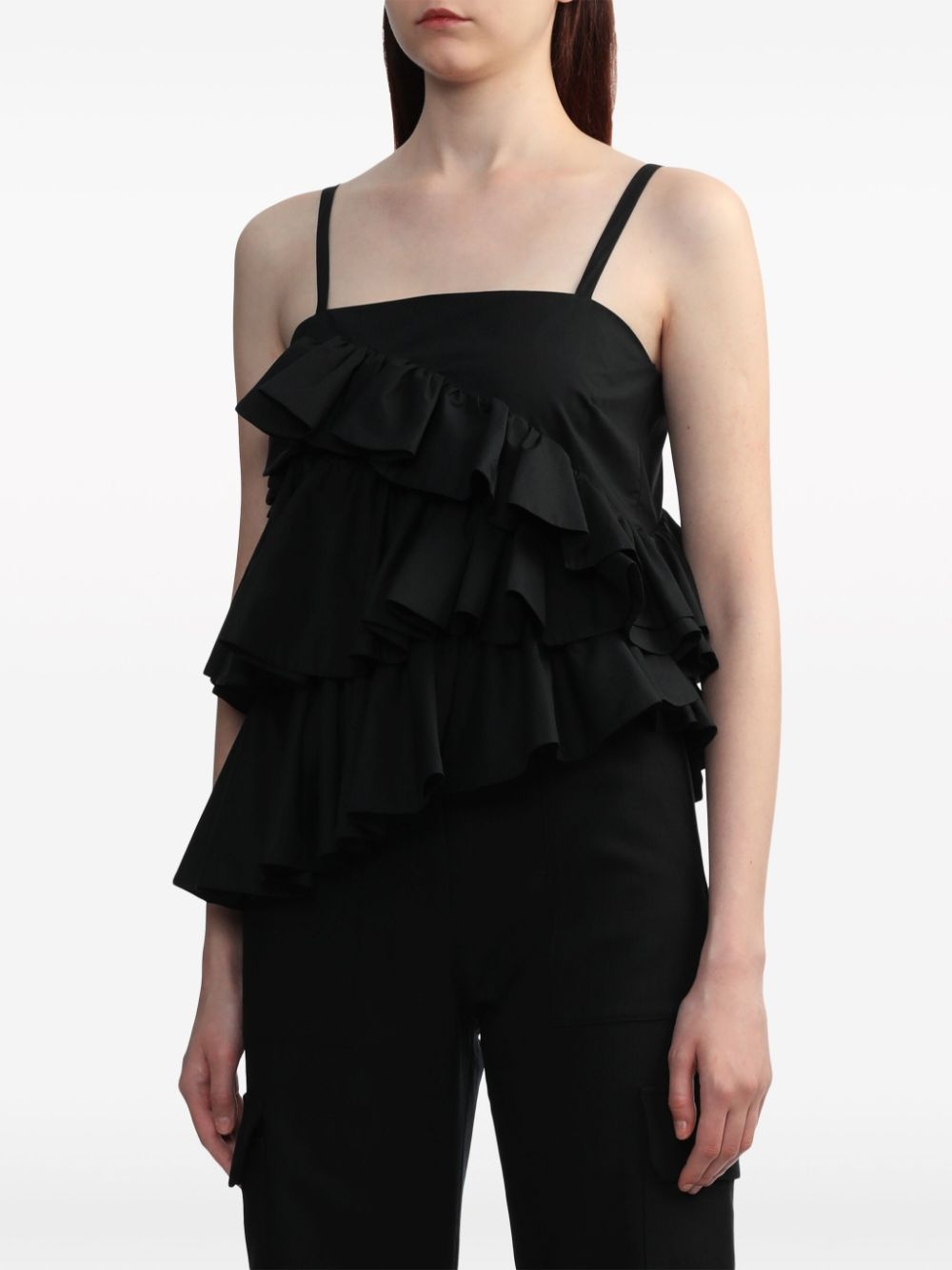 asymmetric ruffle top - 3
