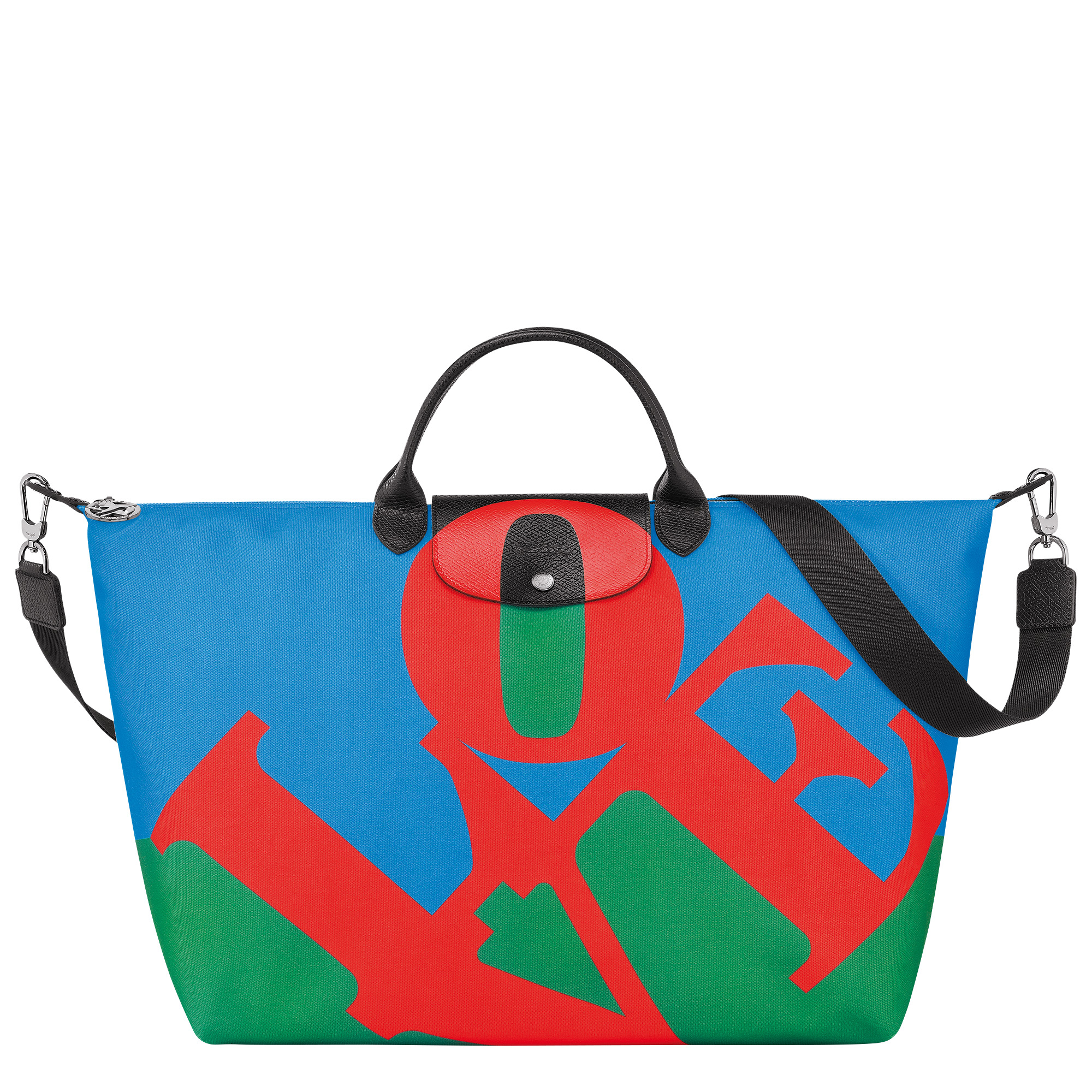 Longchamp x Robert Indiana Travel bag Red - Canvas - 1