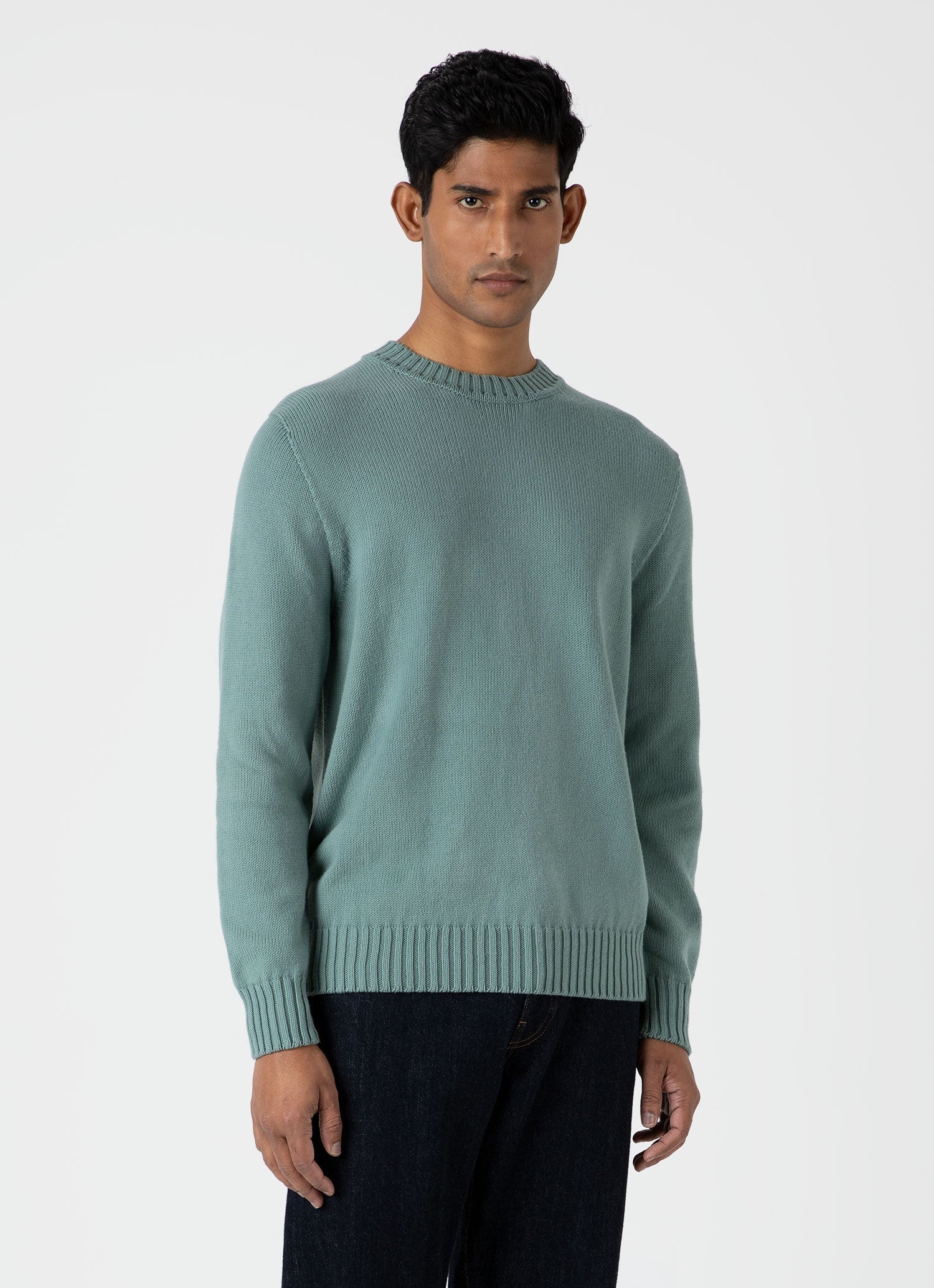 Cotton Crew Neck Jumper - 2