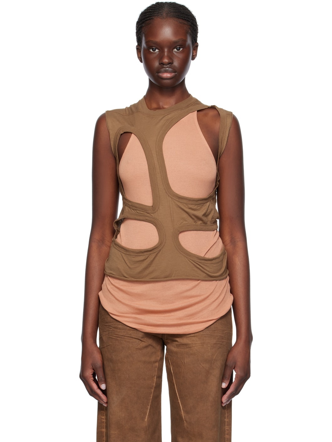 Brown Membrane I Tank Top - 1