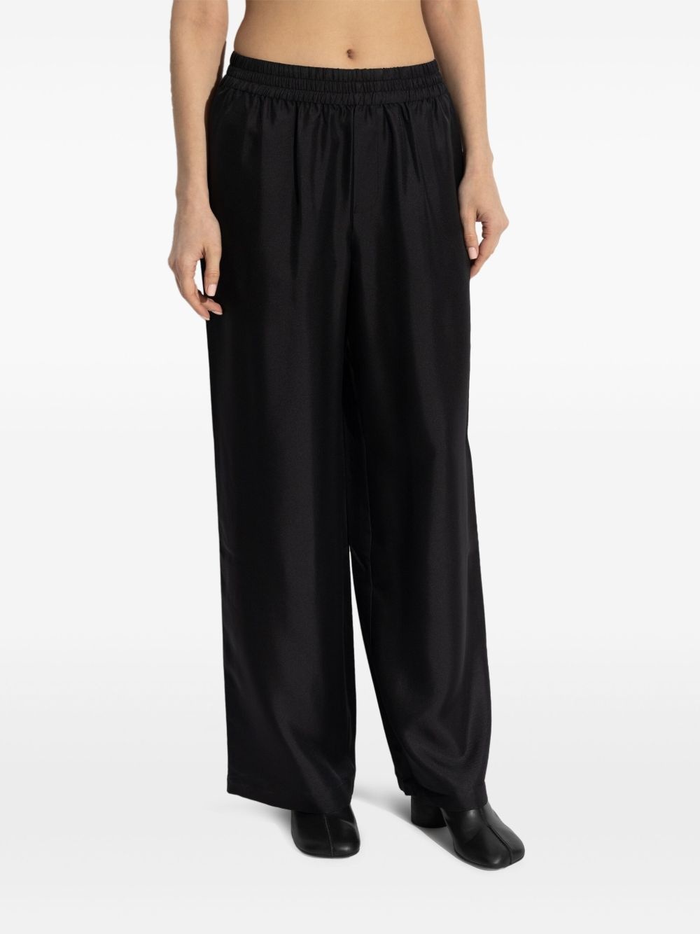 silk track pants - 3