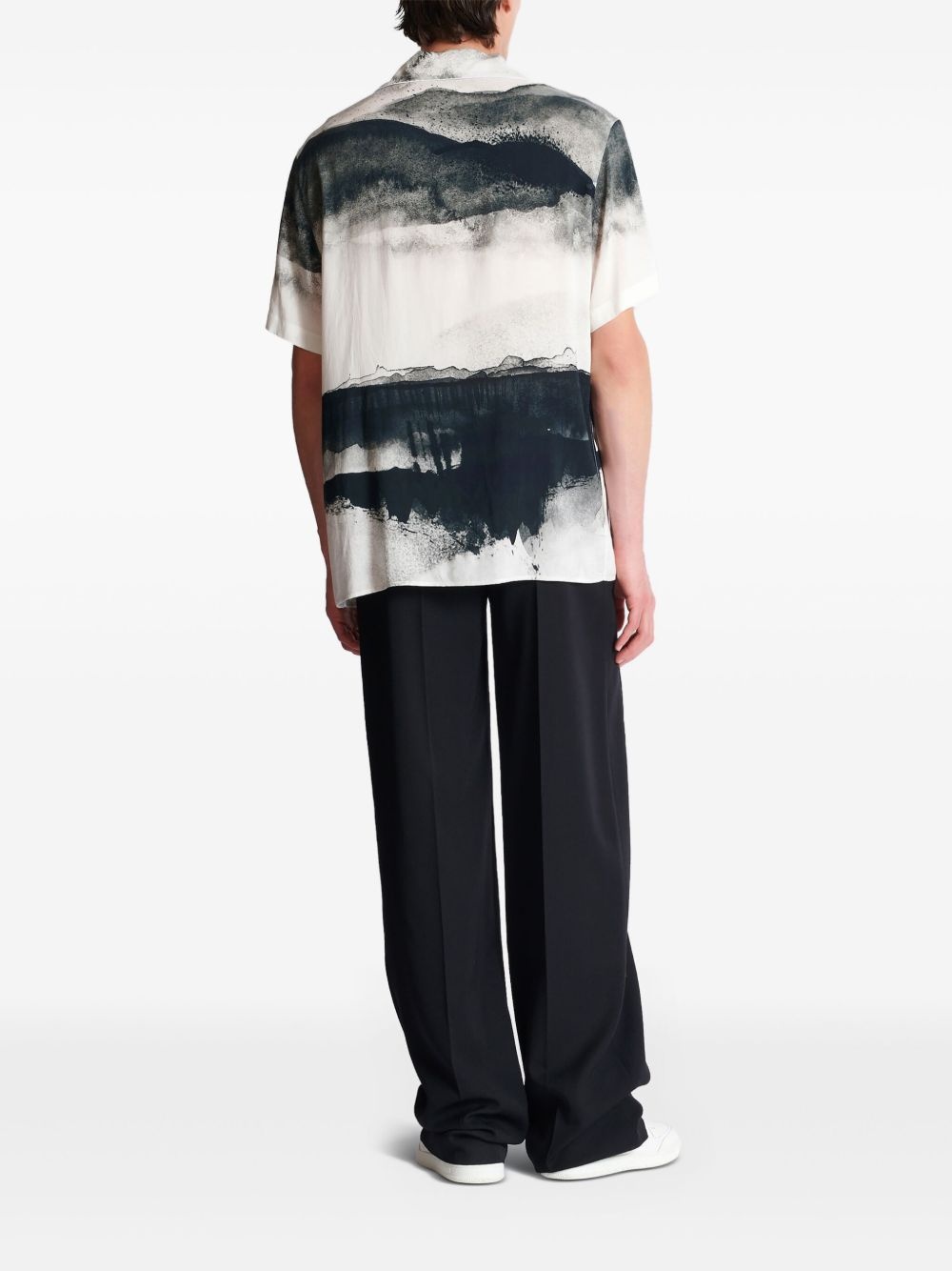 Moon-print shirt - 4