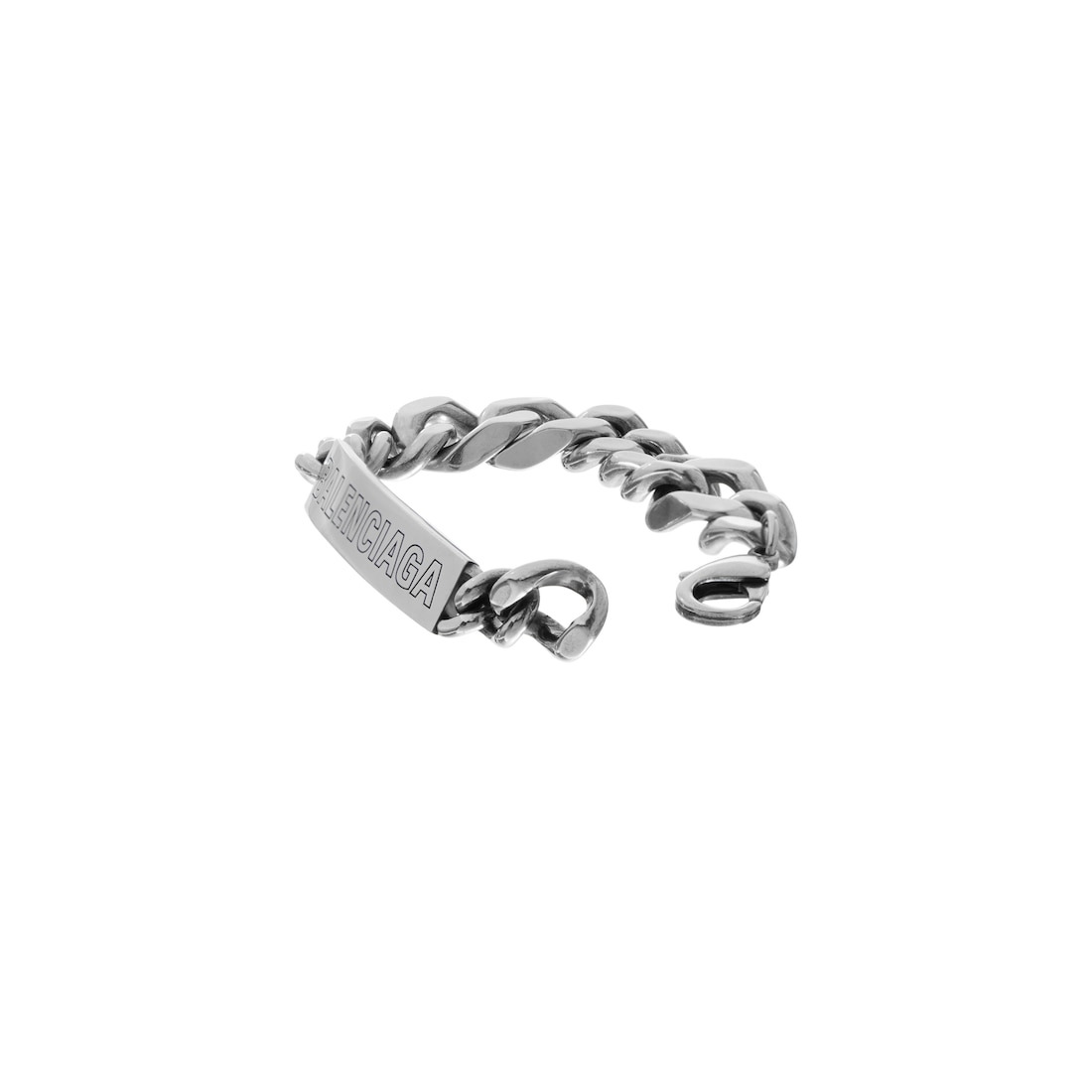 Plate Twist Bracelet in Antique Silver - 2