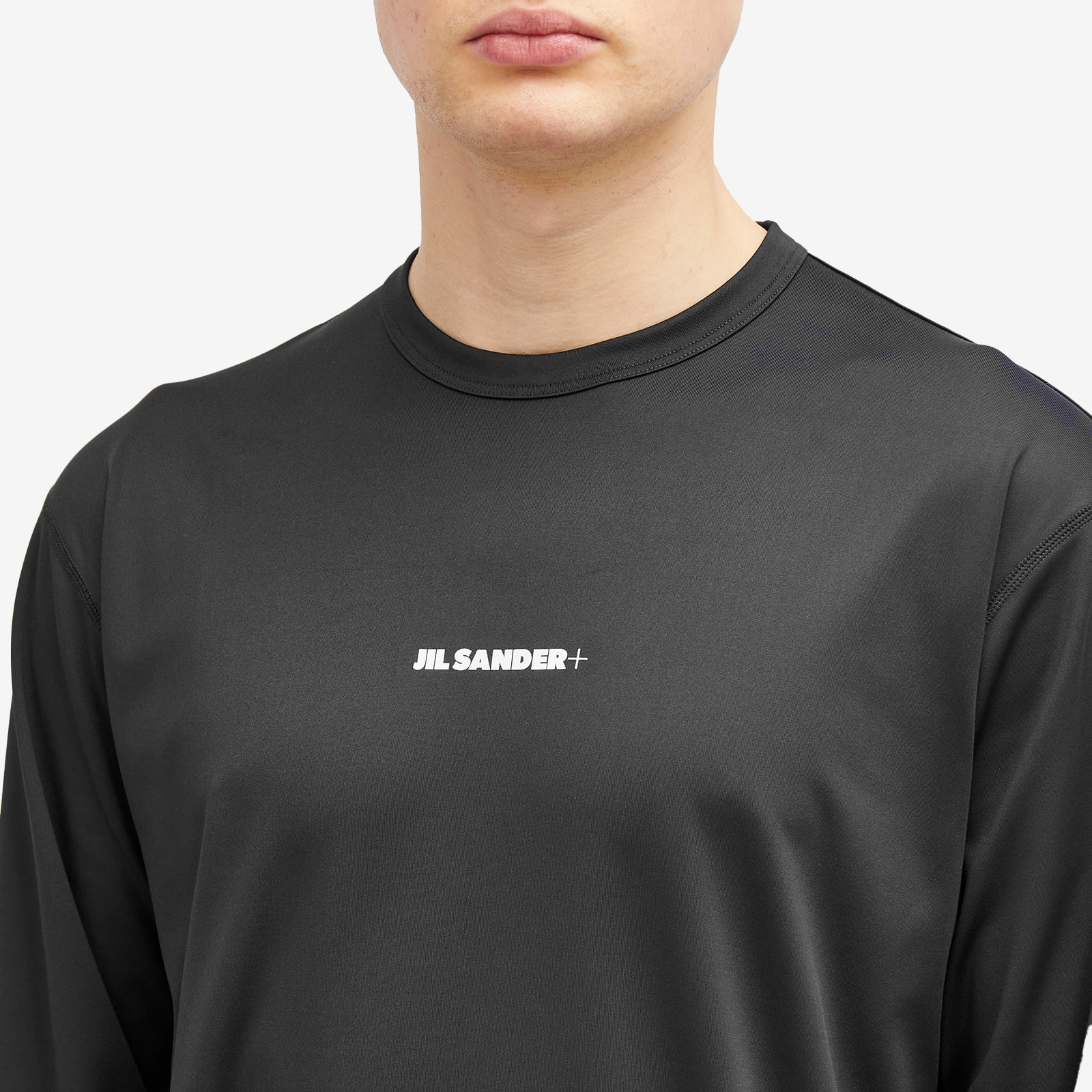 送料関税込_Jil Sander Plus Long Sleeve Logo Active T-Shirt Jil Sander Jil Sander Plus Long Sleeve Active T-Shirt