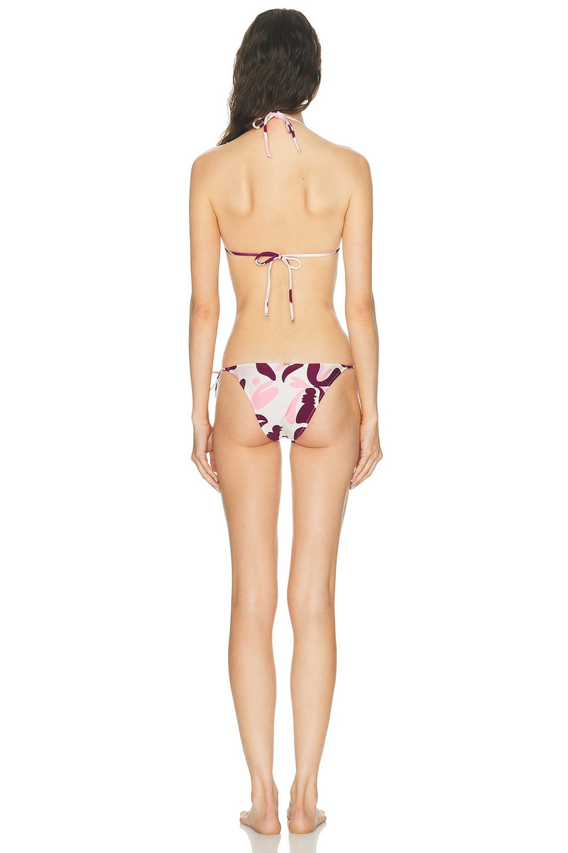 ADRIANA DEGREAS Bold Floral String Bikini Set outlook