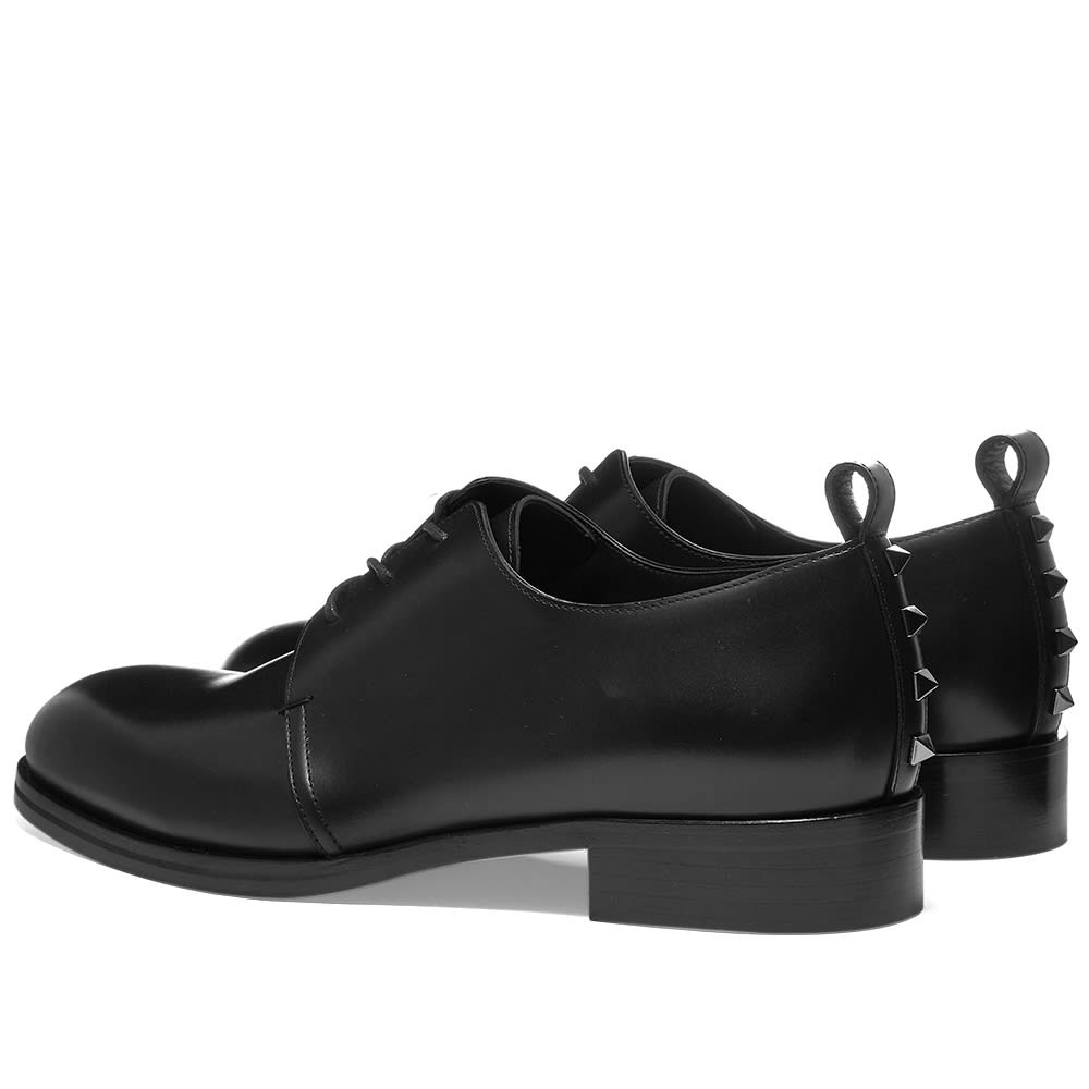 Valentino Rockstud Heel Leather Derby Shoe - 3