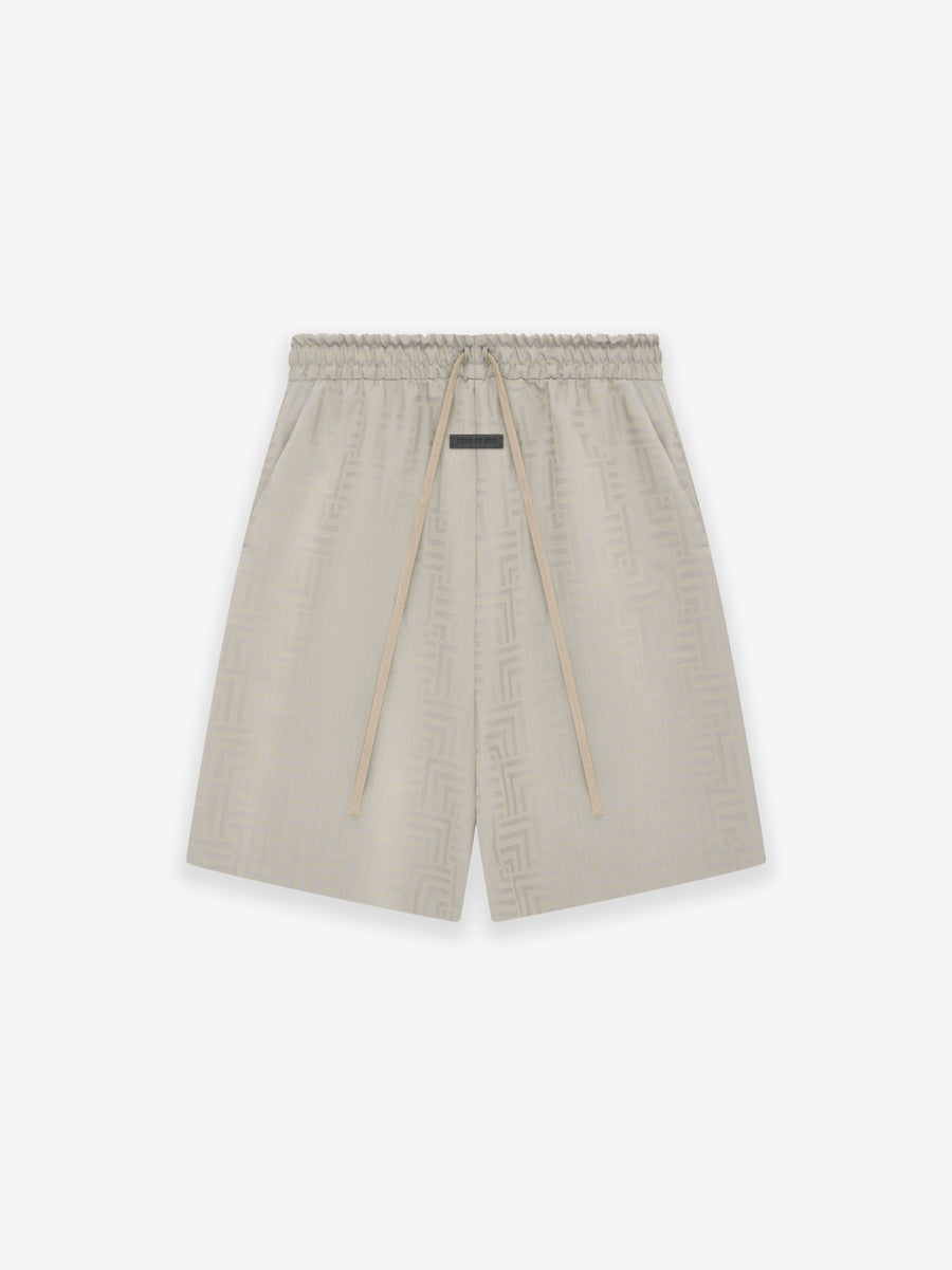 Wool Jacquard Relaxed Short - 1