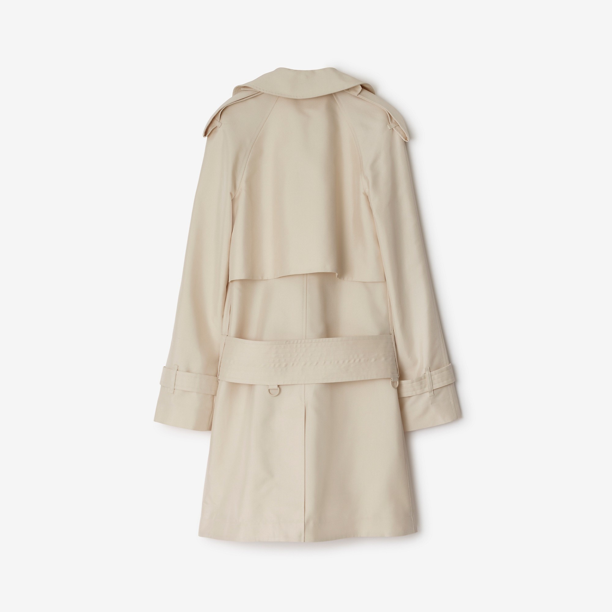 Mid-length Silk Blend Trench Coat - 5