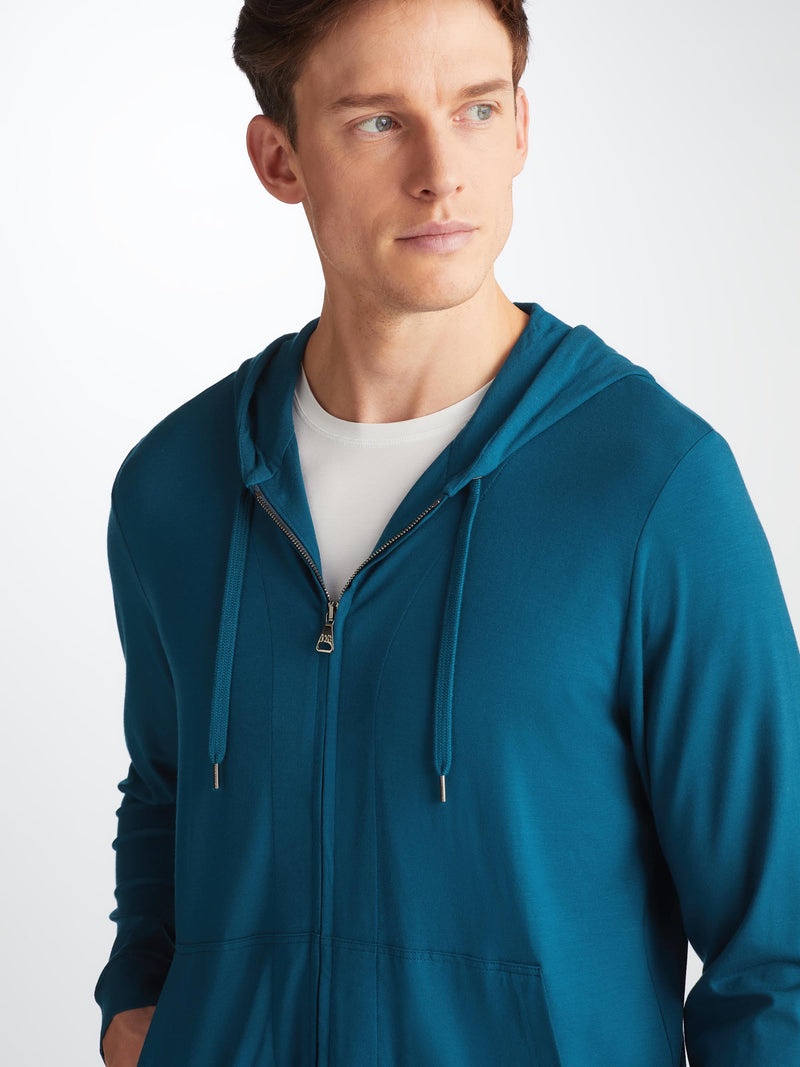 Men's Hoodie Basel Micro Modal Stretch Poseidon Blue - 5