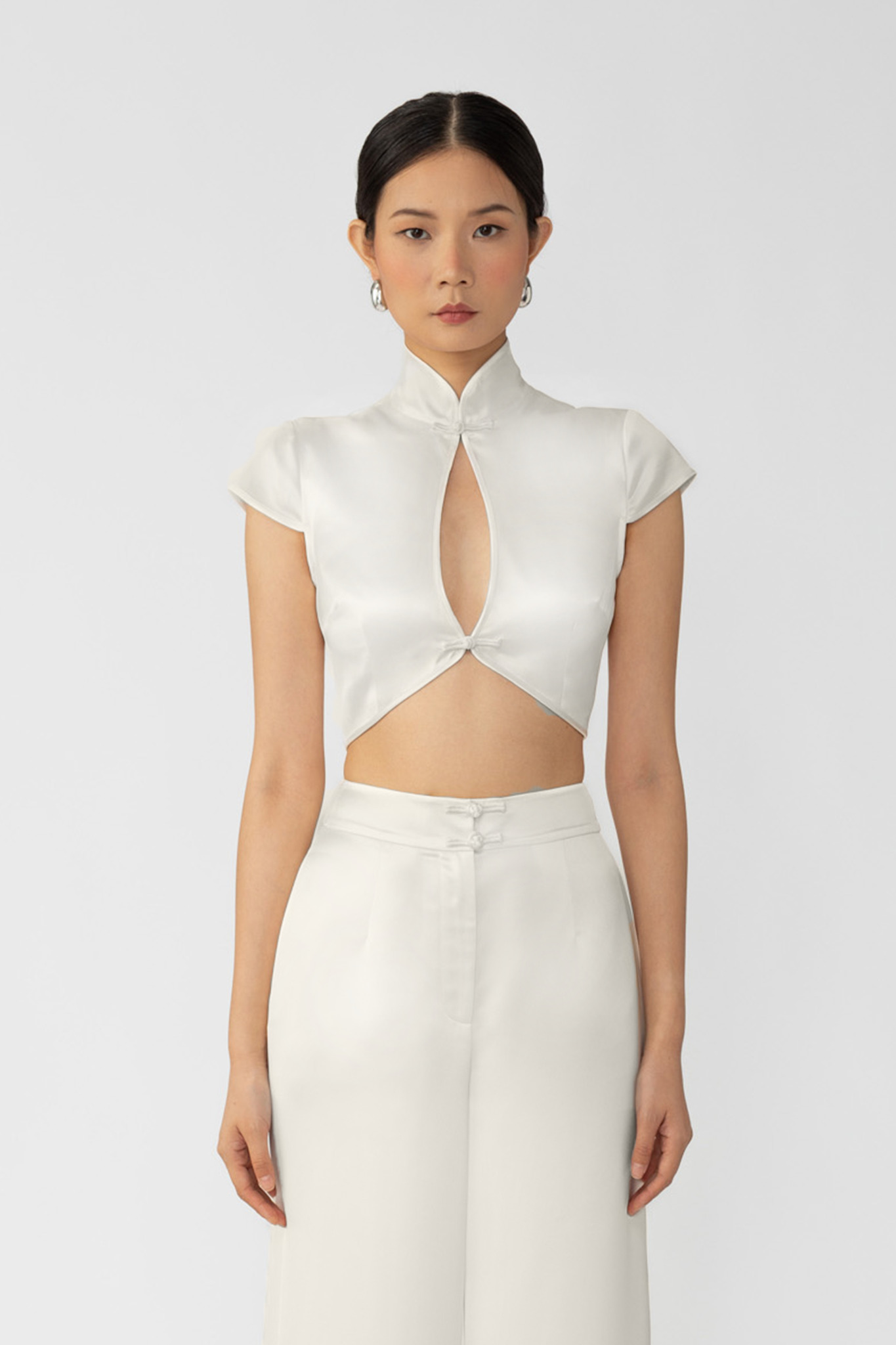 PEGGY SATIN TOP - 1