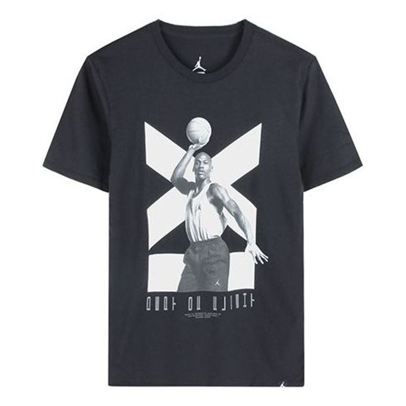 Air Jordan 11 Printing Sports Short Sleeve Black 916047-010 - 1