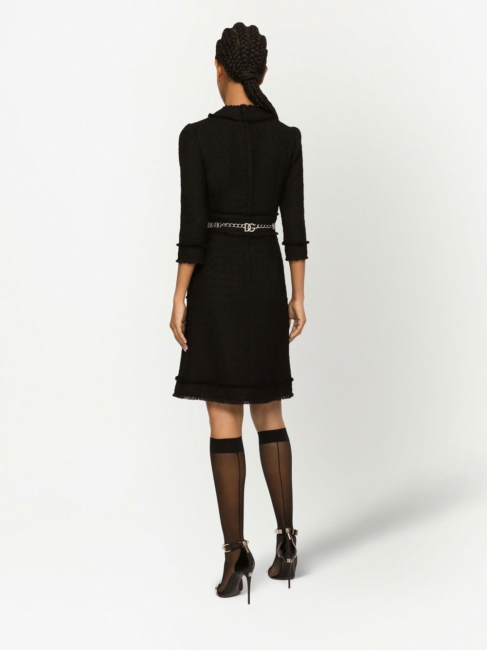 tweed midi dress - 4