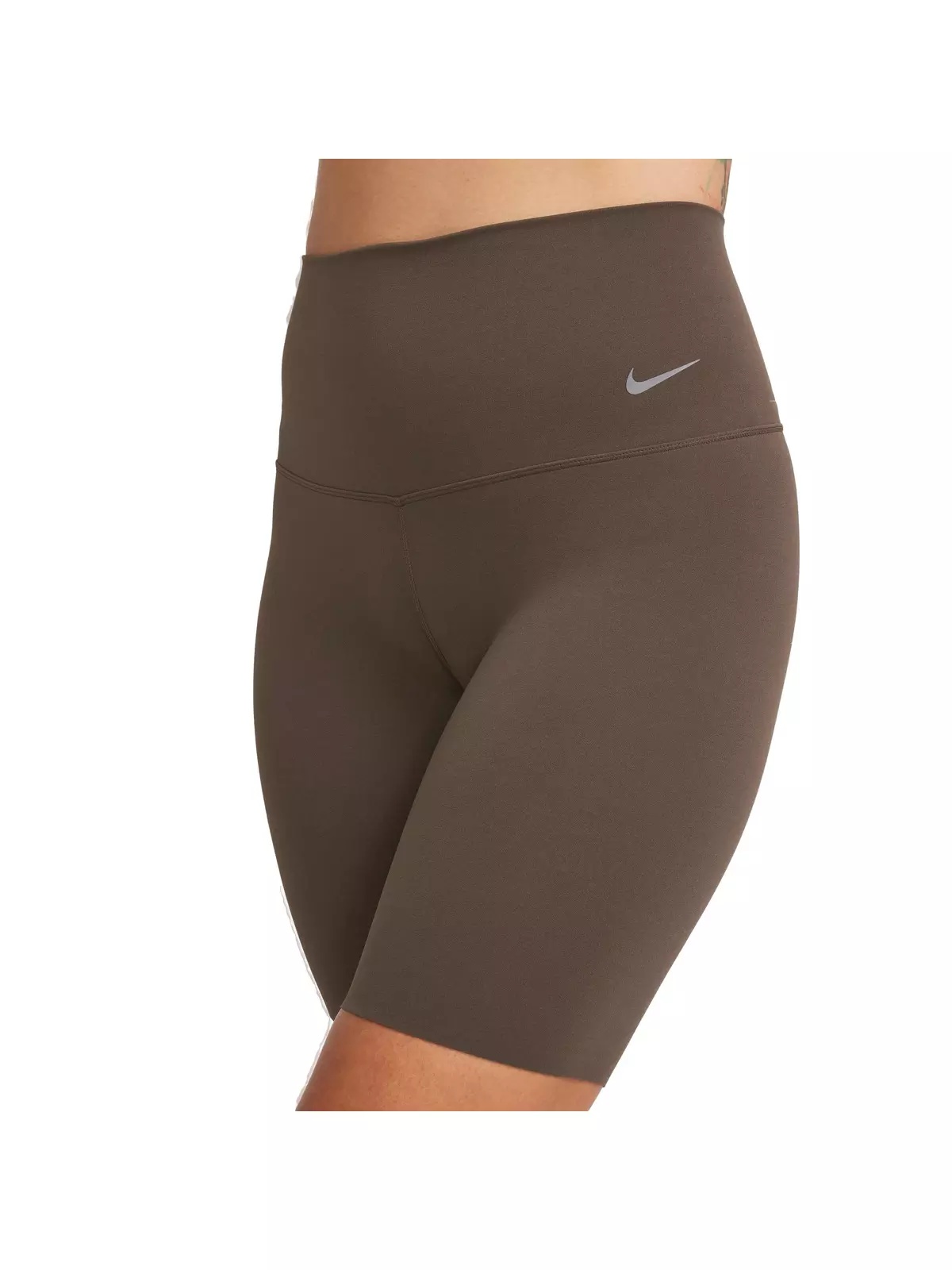 Women's Zenvy Gentle-Support High-Waisted 8" Biker Shorts - Brown - 3