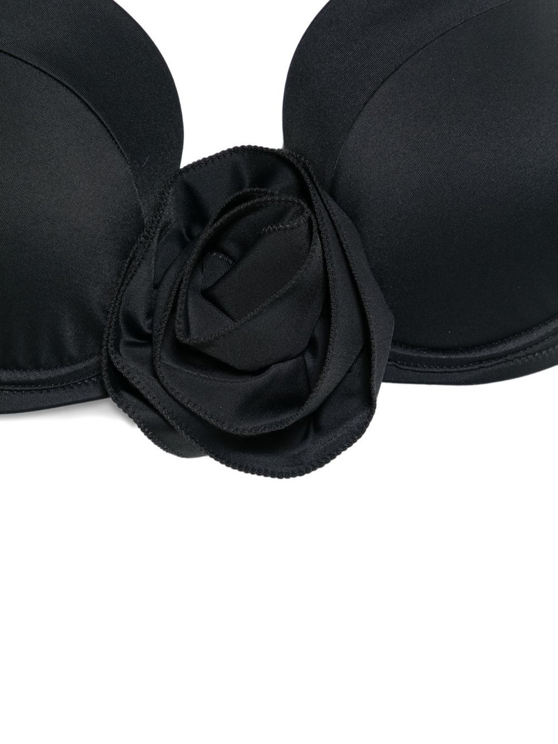 floral-appliqué halterneck bikini top 3