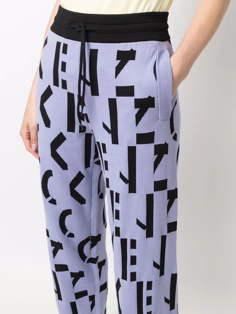 all-over logo-print trousers - 5