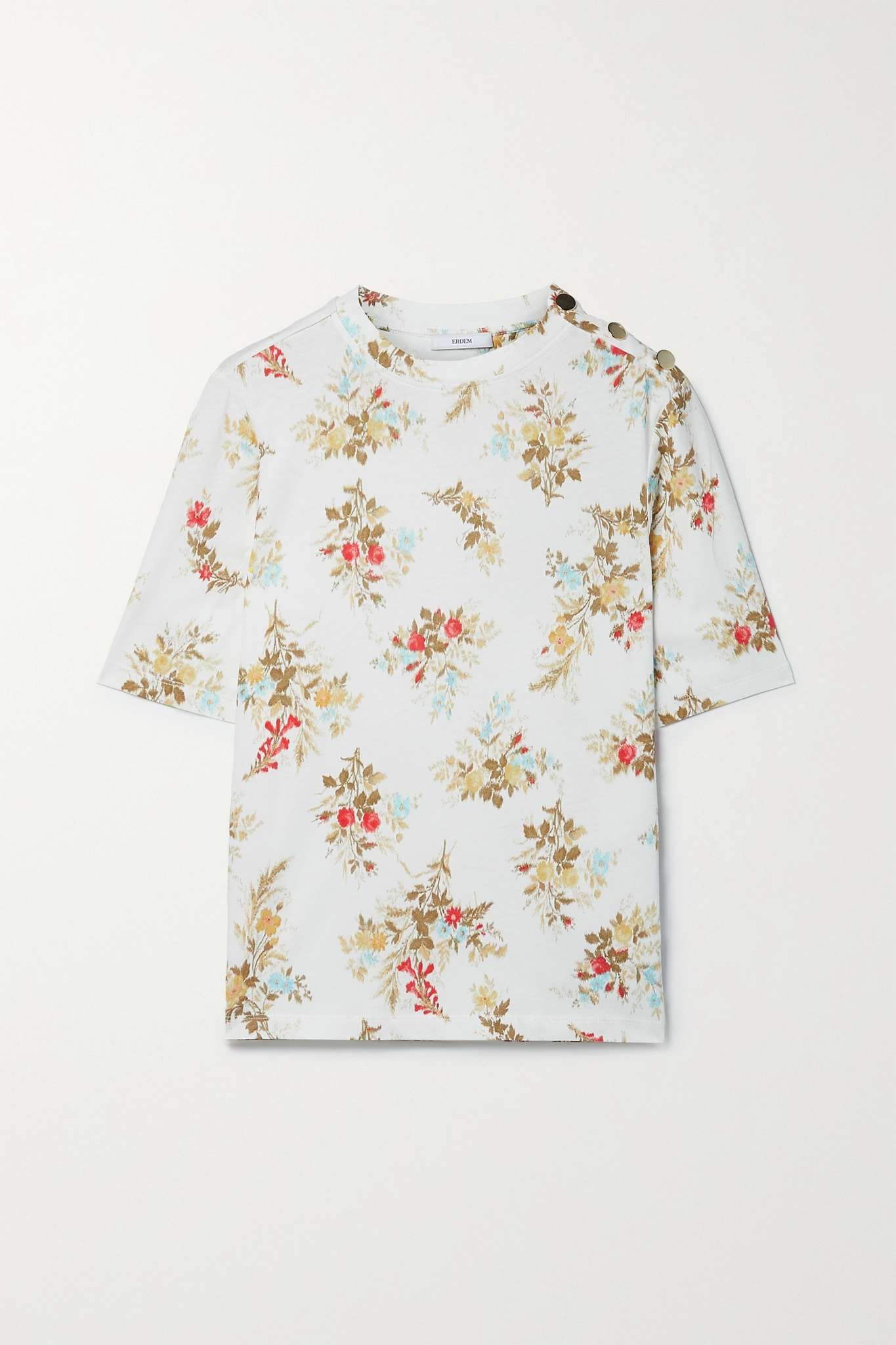 Sofia floral-print cotton-jersey T-shirt - 1