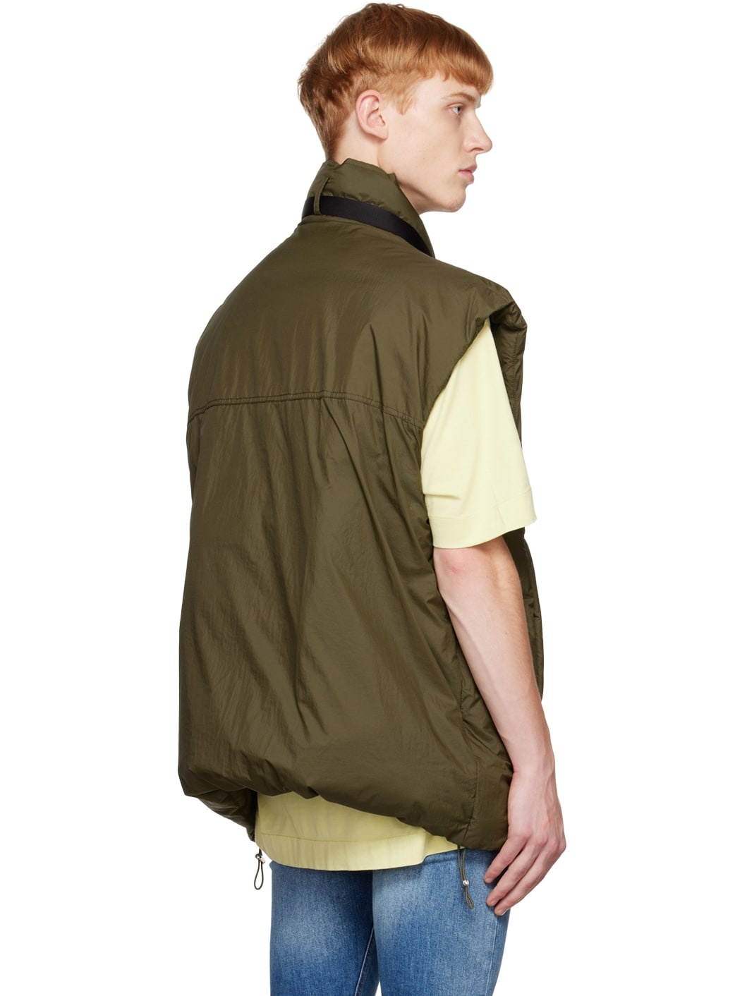 SSENSE Exclusive Khaki Buckle Vest - 3