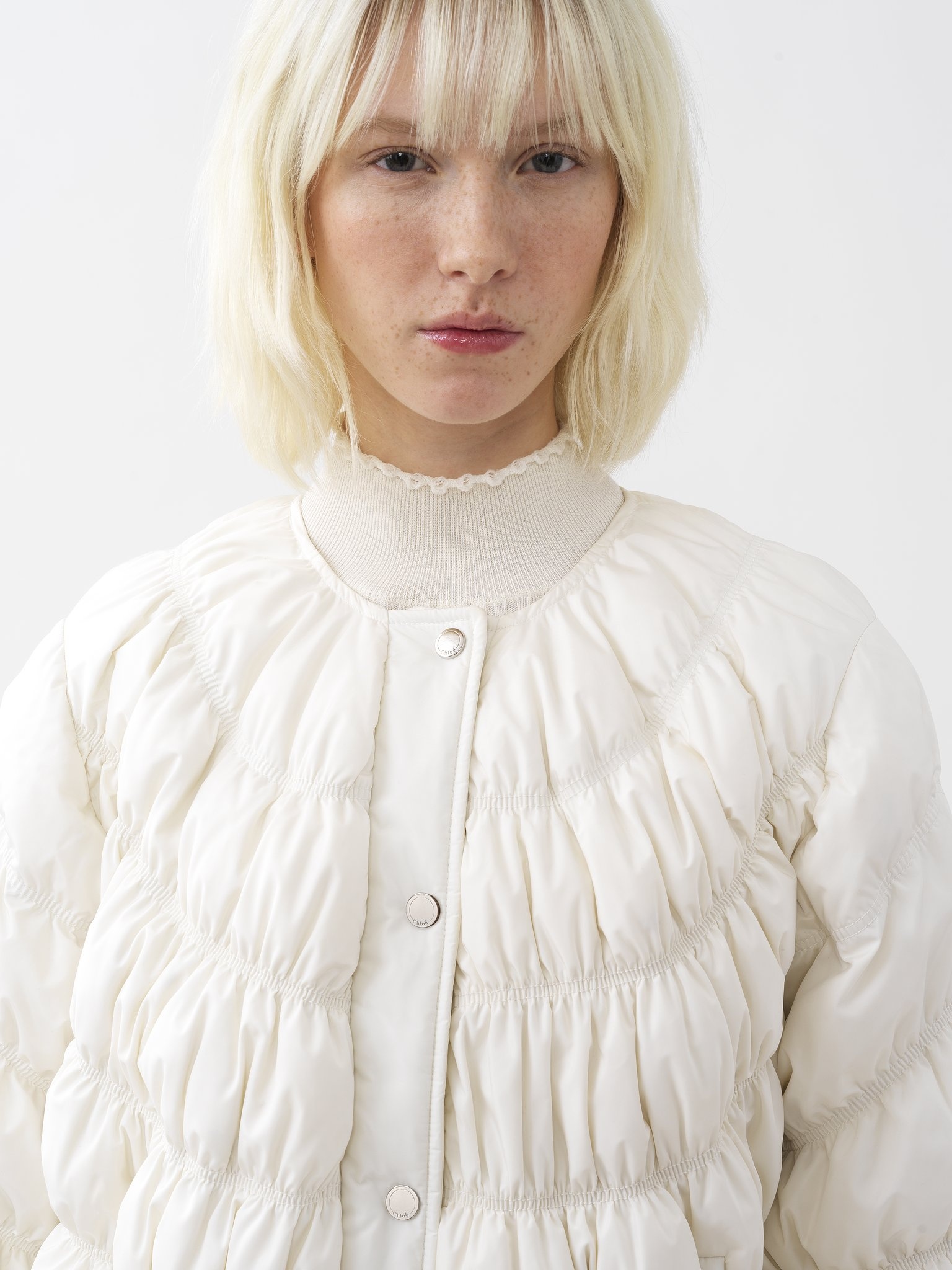 RUCHED PUFFER JACKET - 7