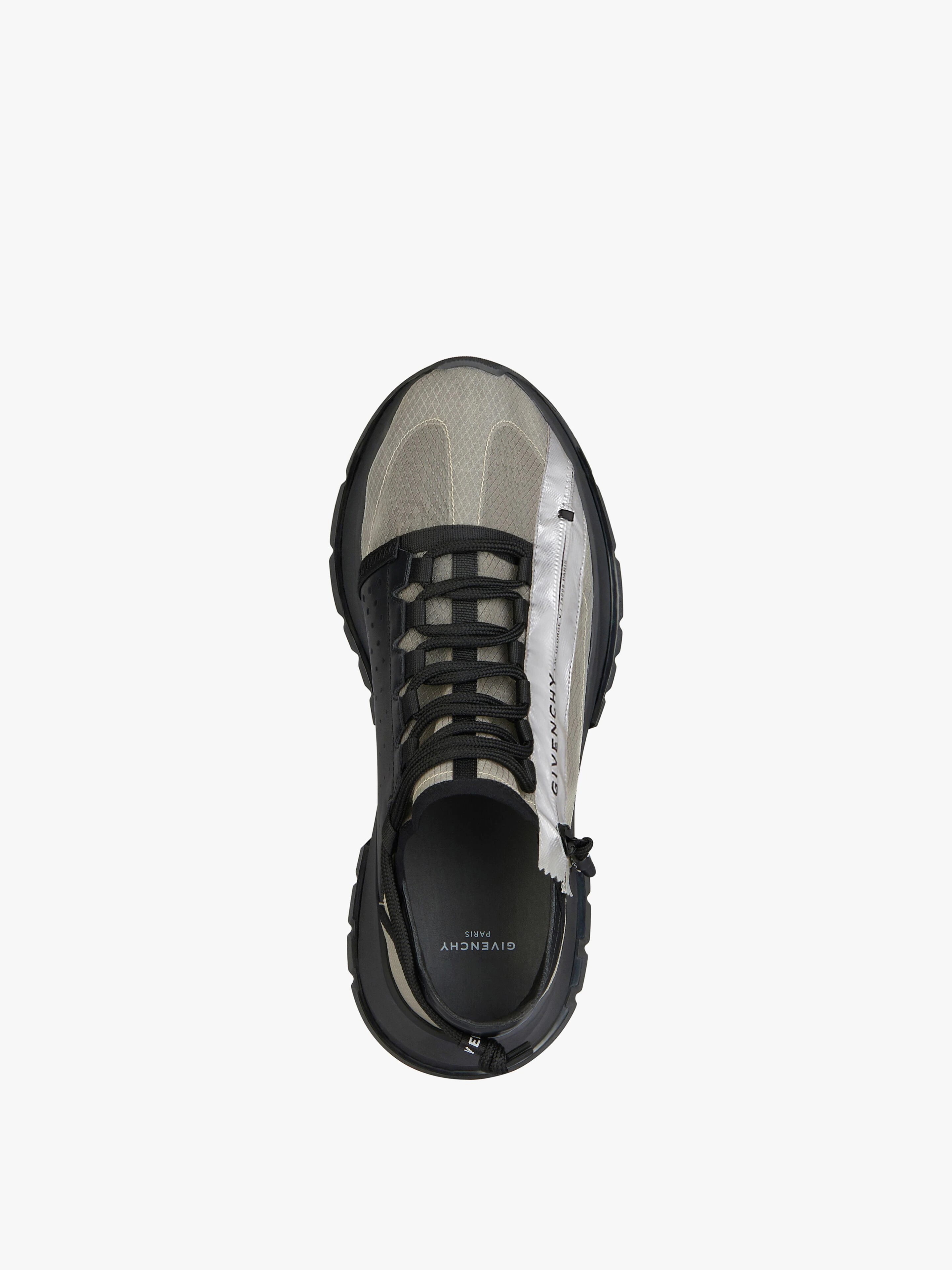 SPECTRE SNEAKERS IN MESH AND LEATHER WITH ZIP - 4
