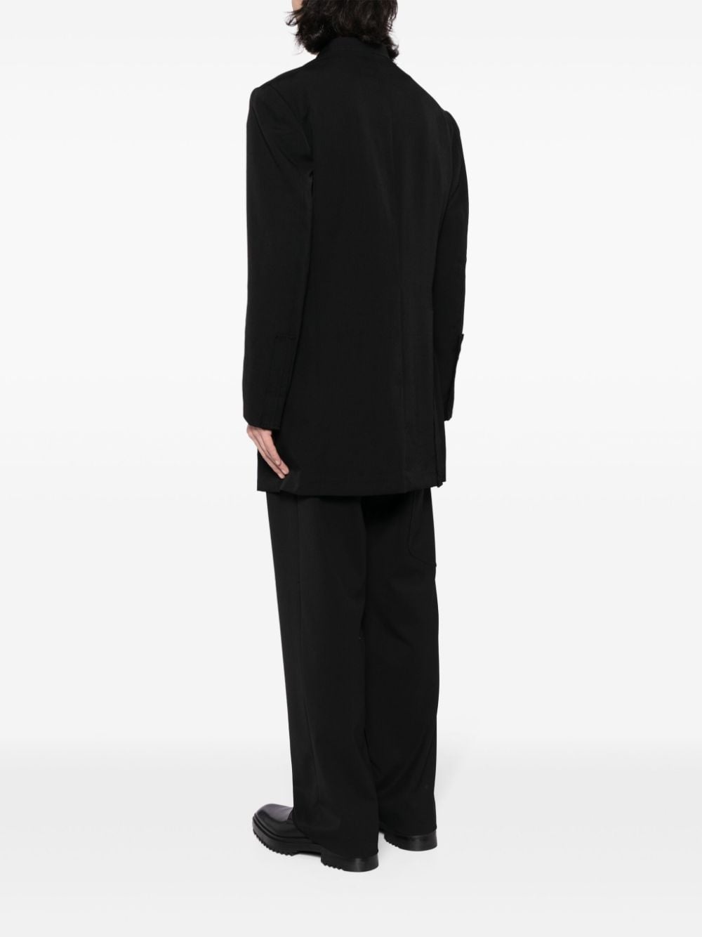 single-breasted wool jacket - 4