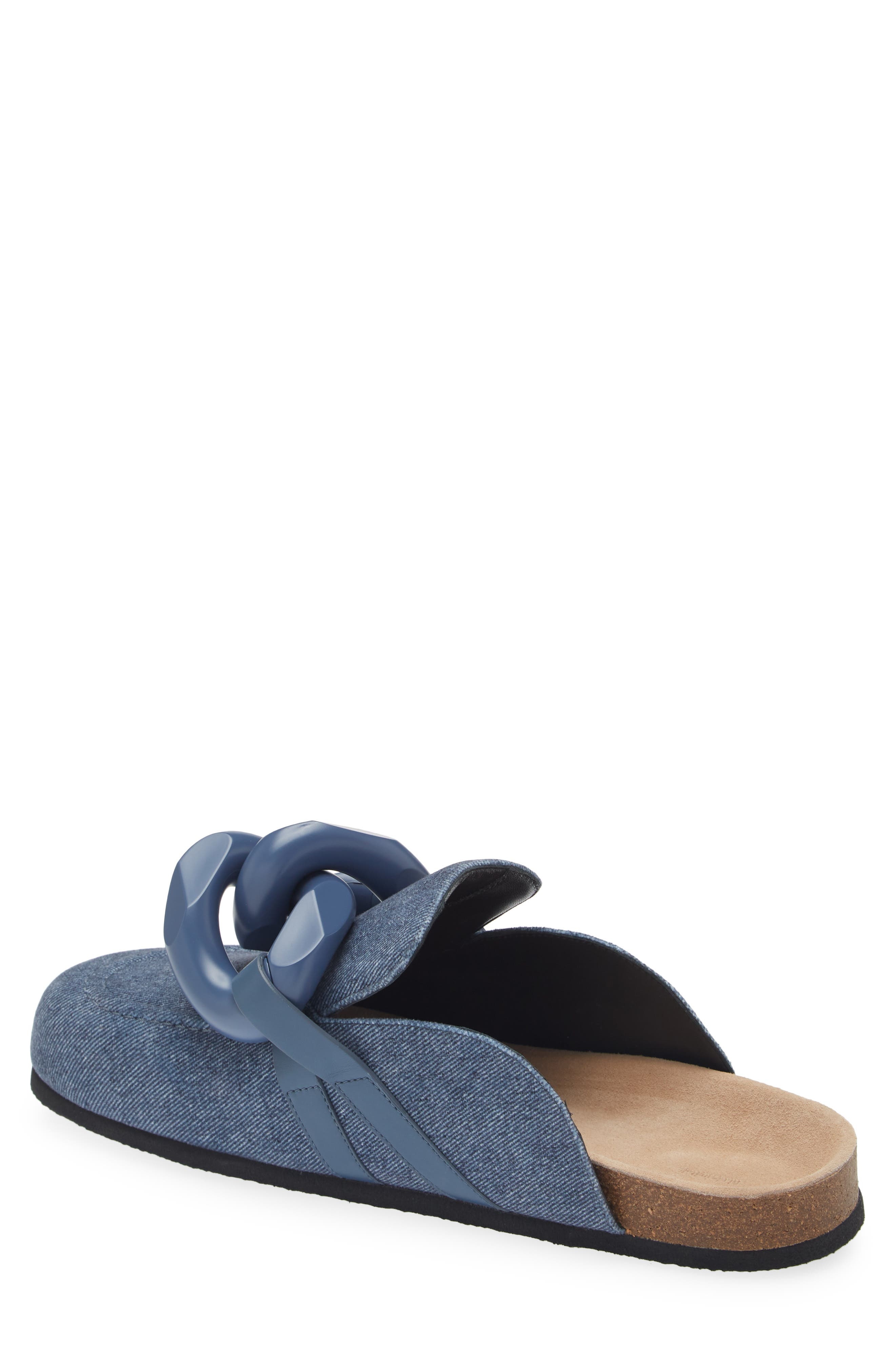 JW Anderson Chain Link Denim Loafer Mule in Denim Chain Dark Blue at Nordstrom - 2