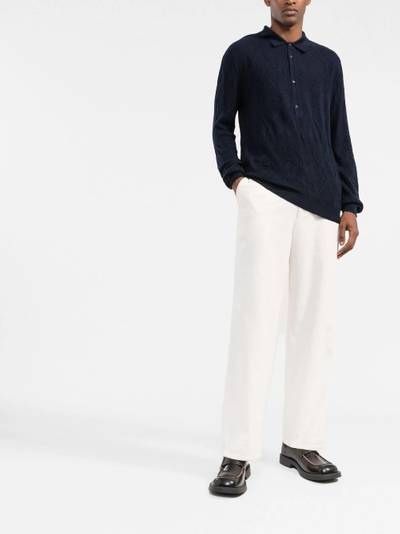 Etro long-sleeve polo shirt outlook