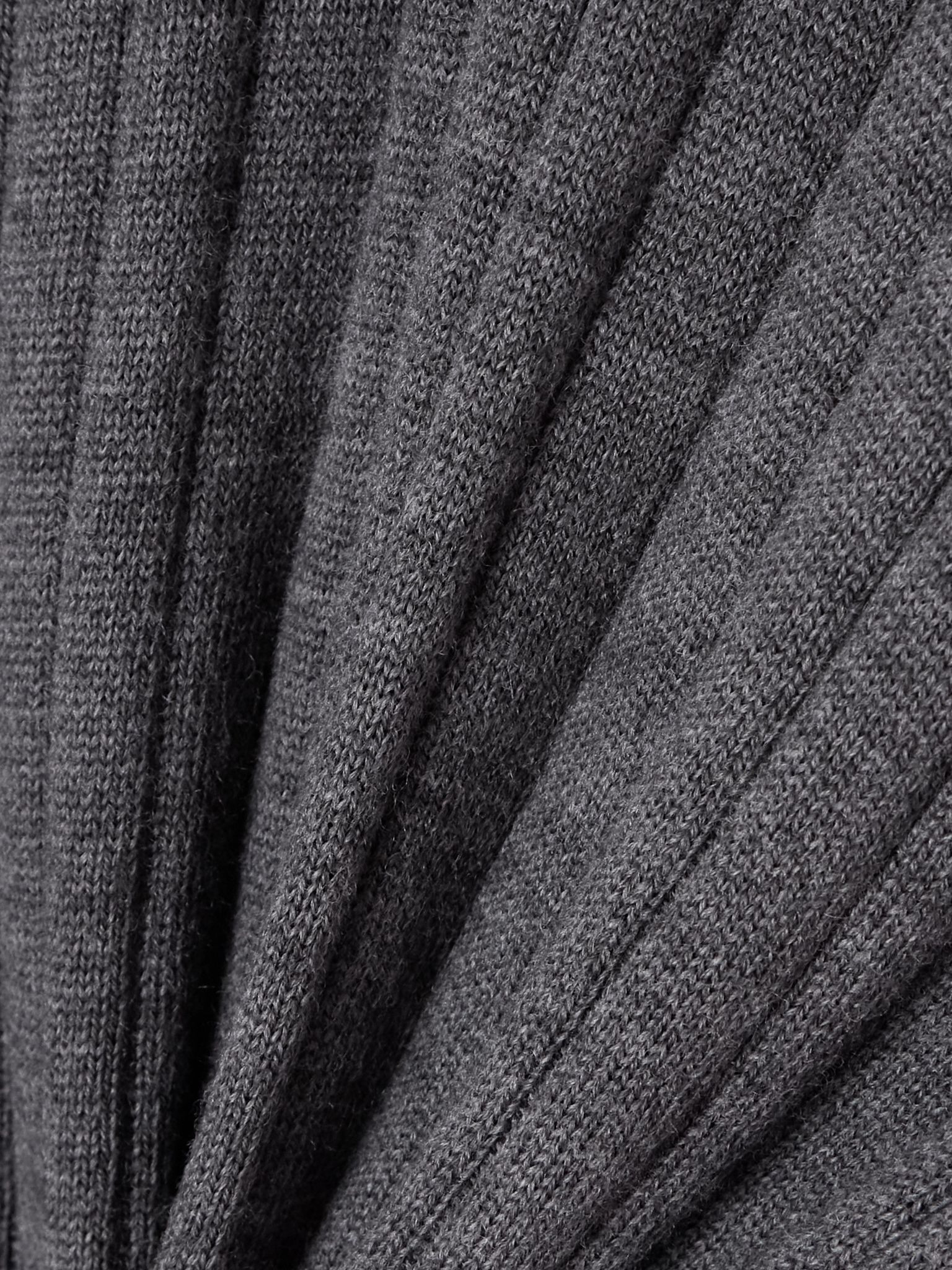 Ribbed wool T-shirt Gray - 4