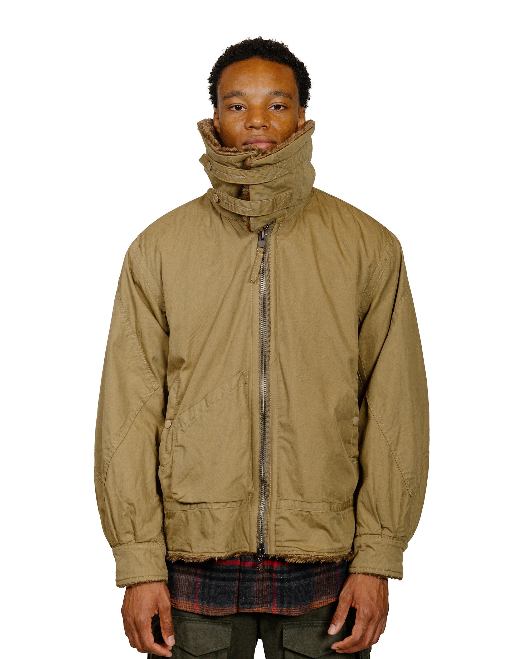 B3 Jacket Khaki Nyco Twill - 4