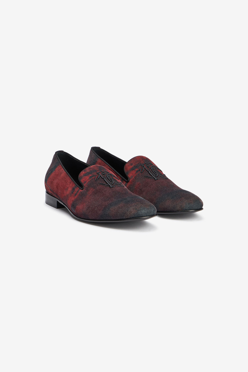 Oriental Red Slipper with Mirror Snake Monogram 2