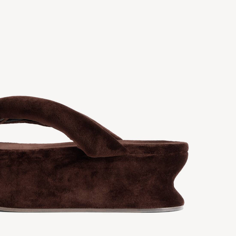 BALENCIAGA Women's Gaeta Thong in Moka outlook