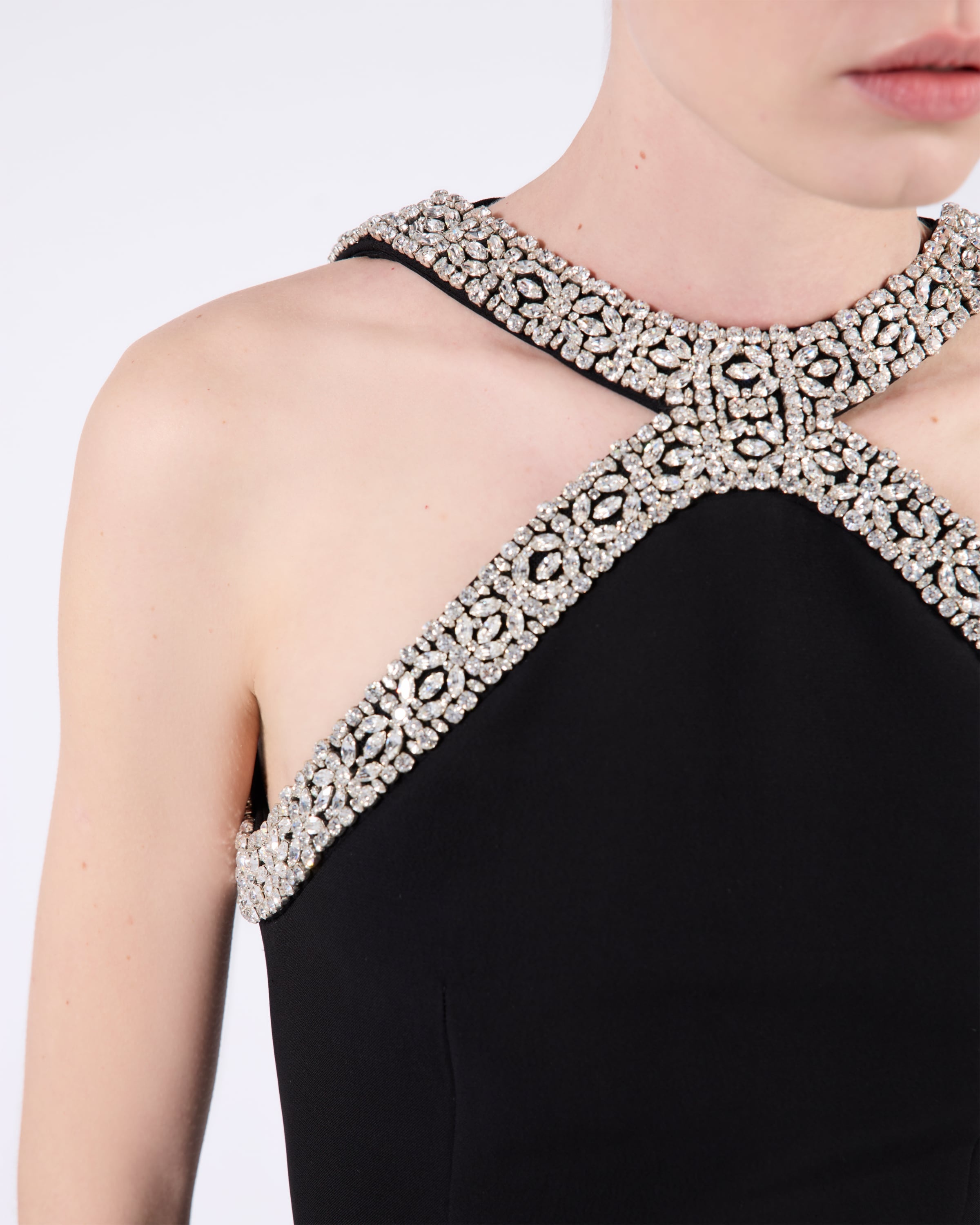 Embroidered cady long dress - 3