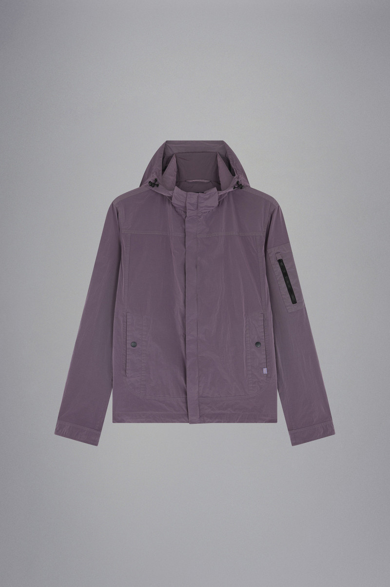 GARMENT DYED CRINCKLE NYLON WINDBREAKER 1