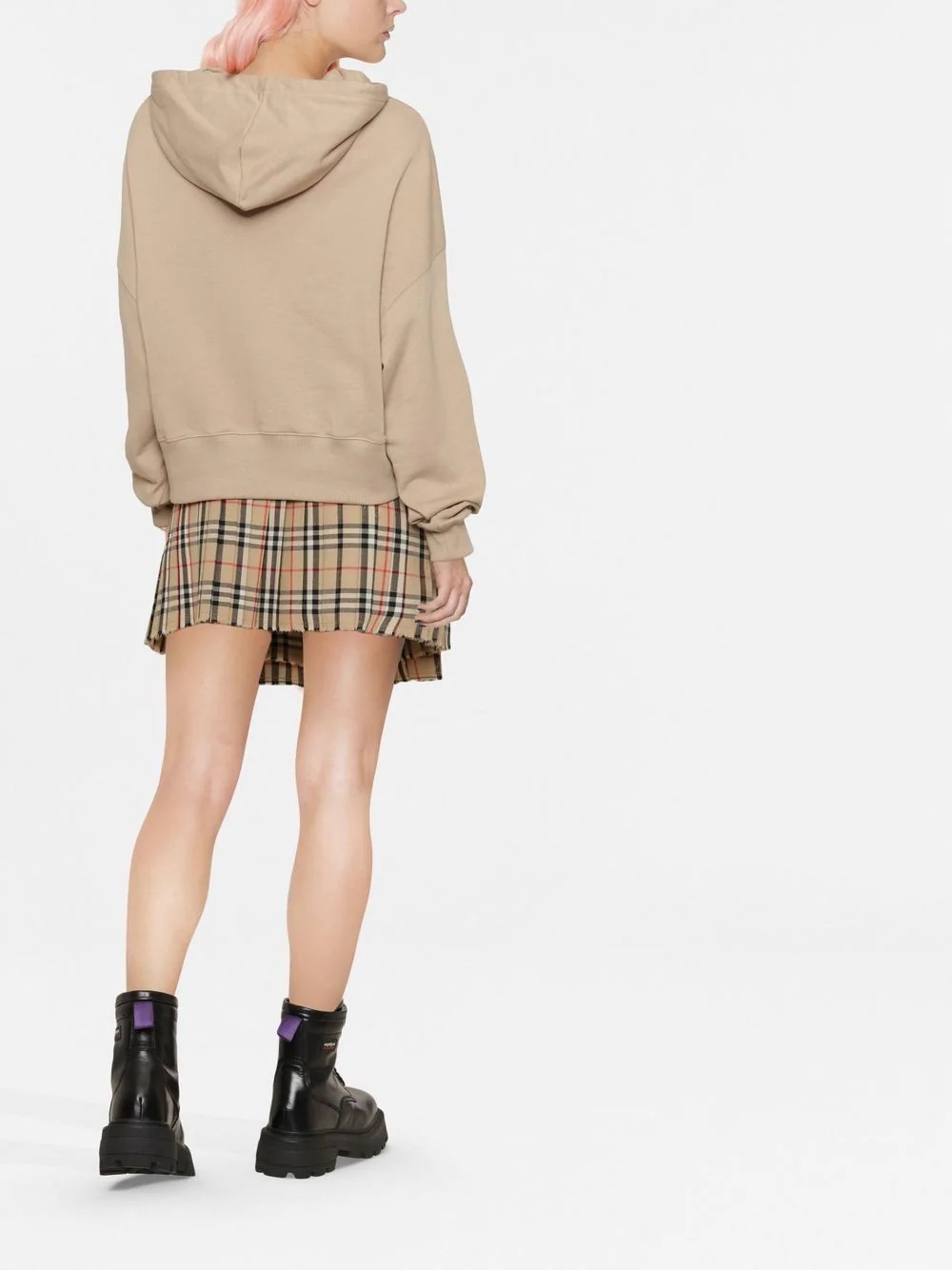 logo-print drawstring hoodie - 4