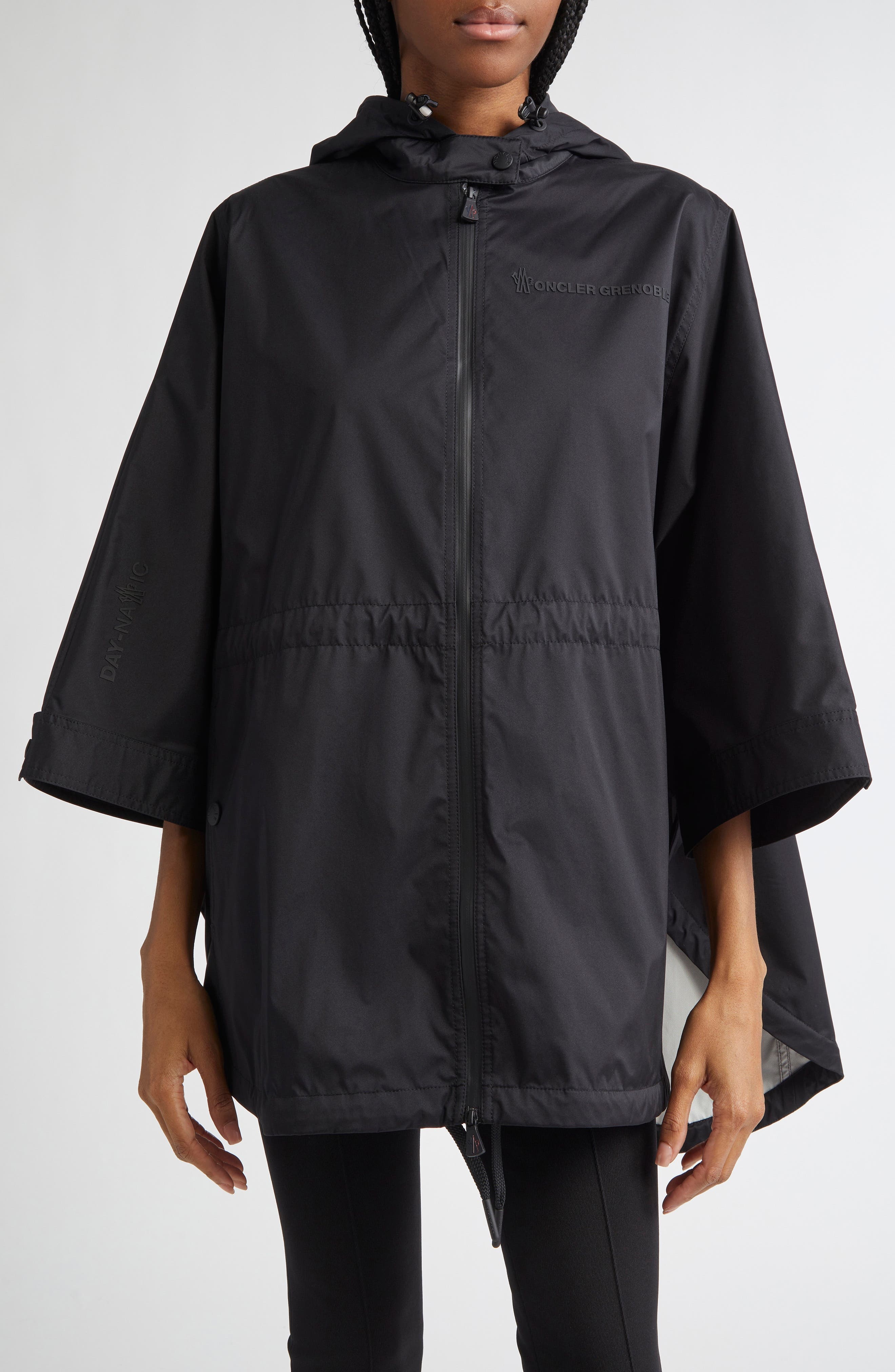 Moncler Grenoble Vorassay Poncho Jacket in Black at Nordstrom - 1