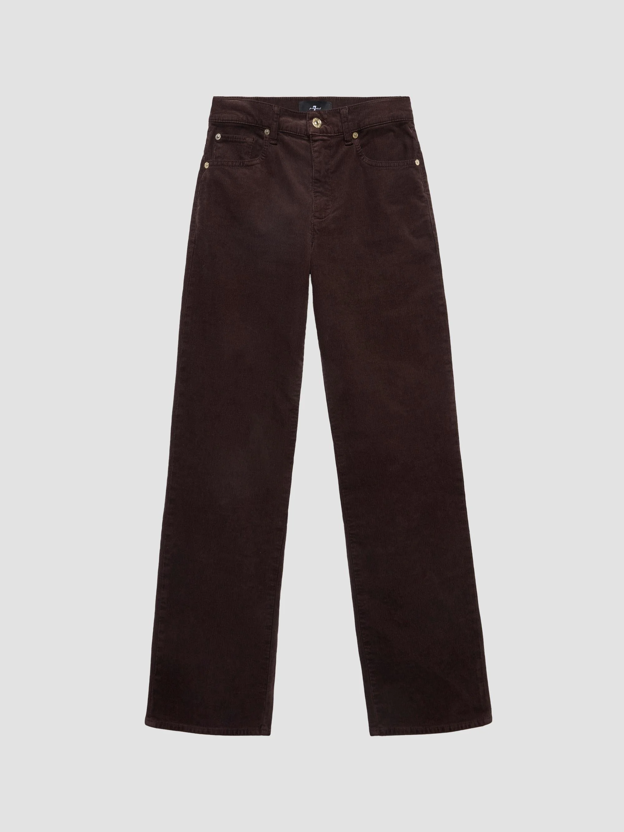 Women's Stovepipe Straight-Leg Jeans - Corduroy Coffee - 1
