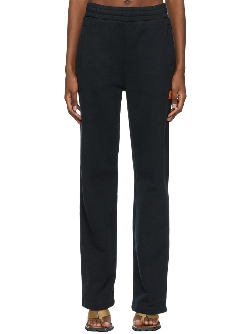 Black Straight-Leg Lounge Pants - 1