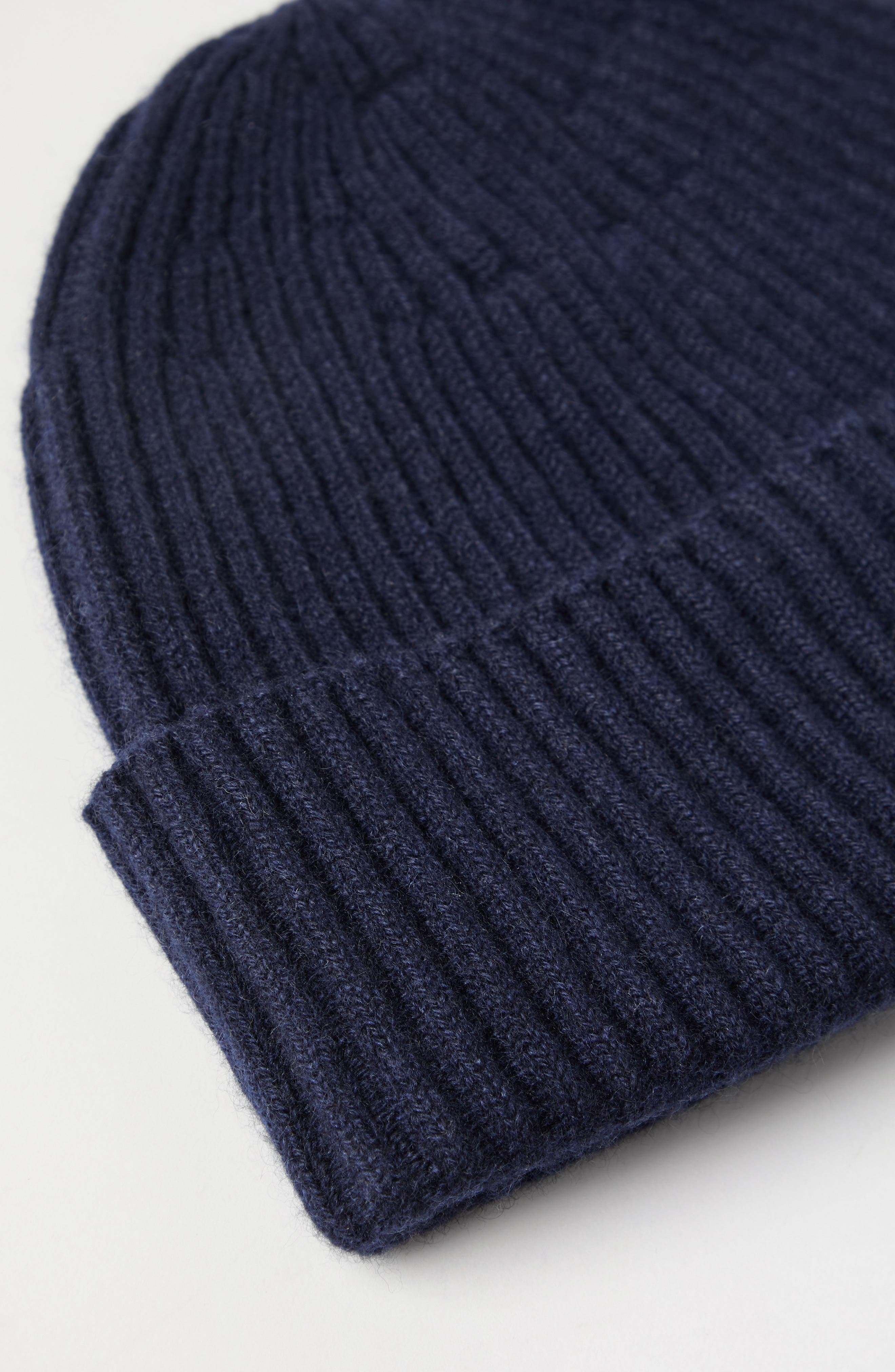 Brunello Cucinelli Cashmere rib knit beanie in Navy Blue at Nordstrom - 3