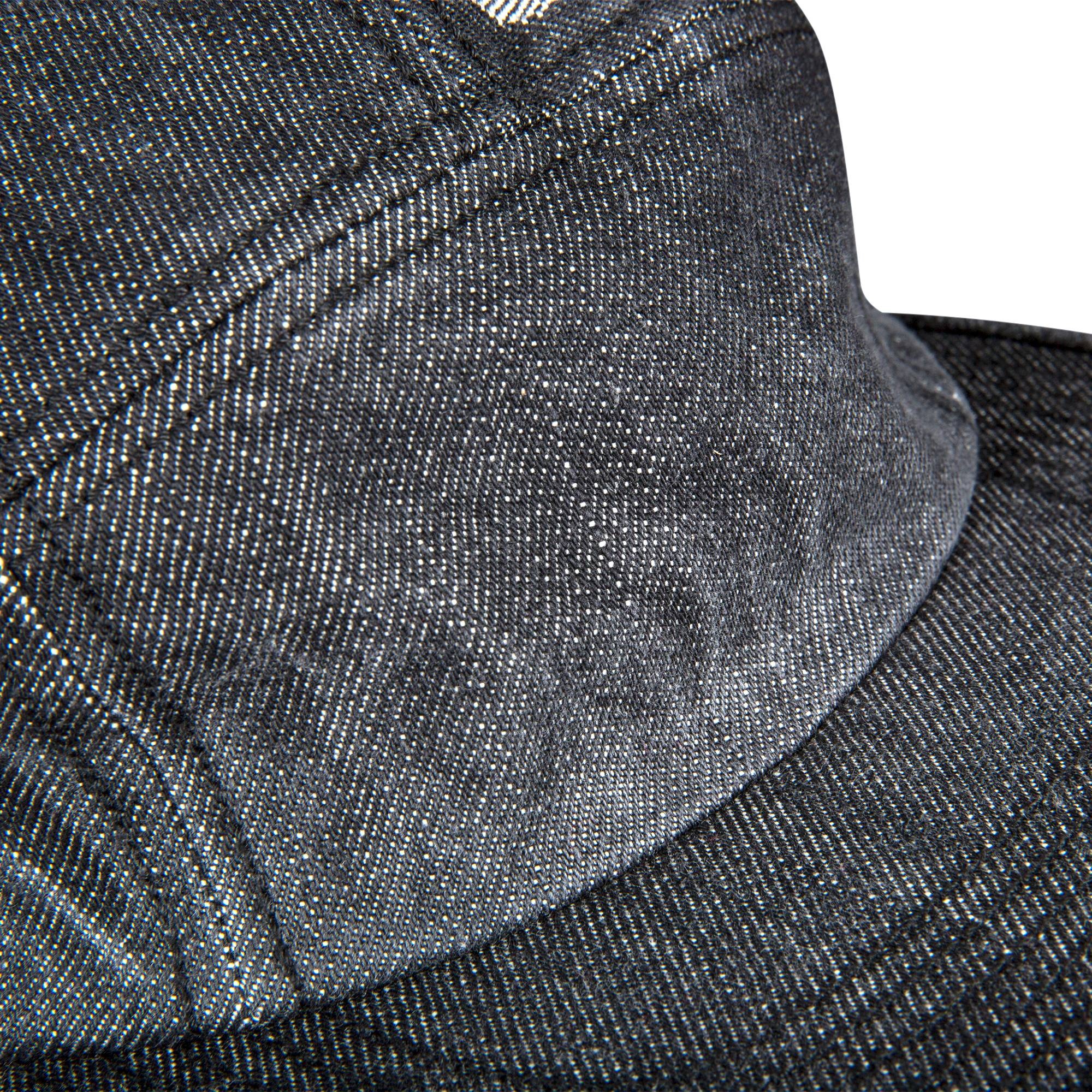 Supreme Top Logo Denim Camp Cap 'Black' - 3