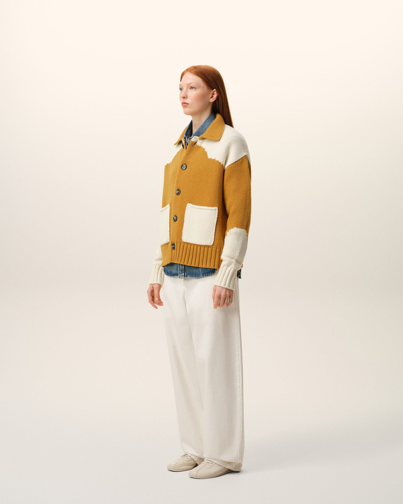 YELLOW WOOL AMI DE COEUR CARDIGAN 6