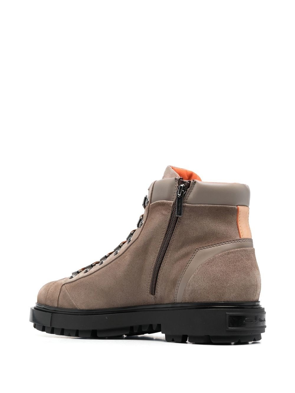leather lace-up boots - 3