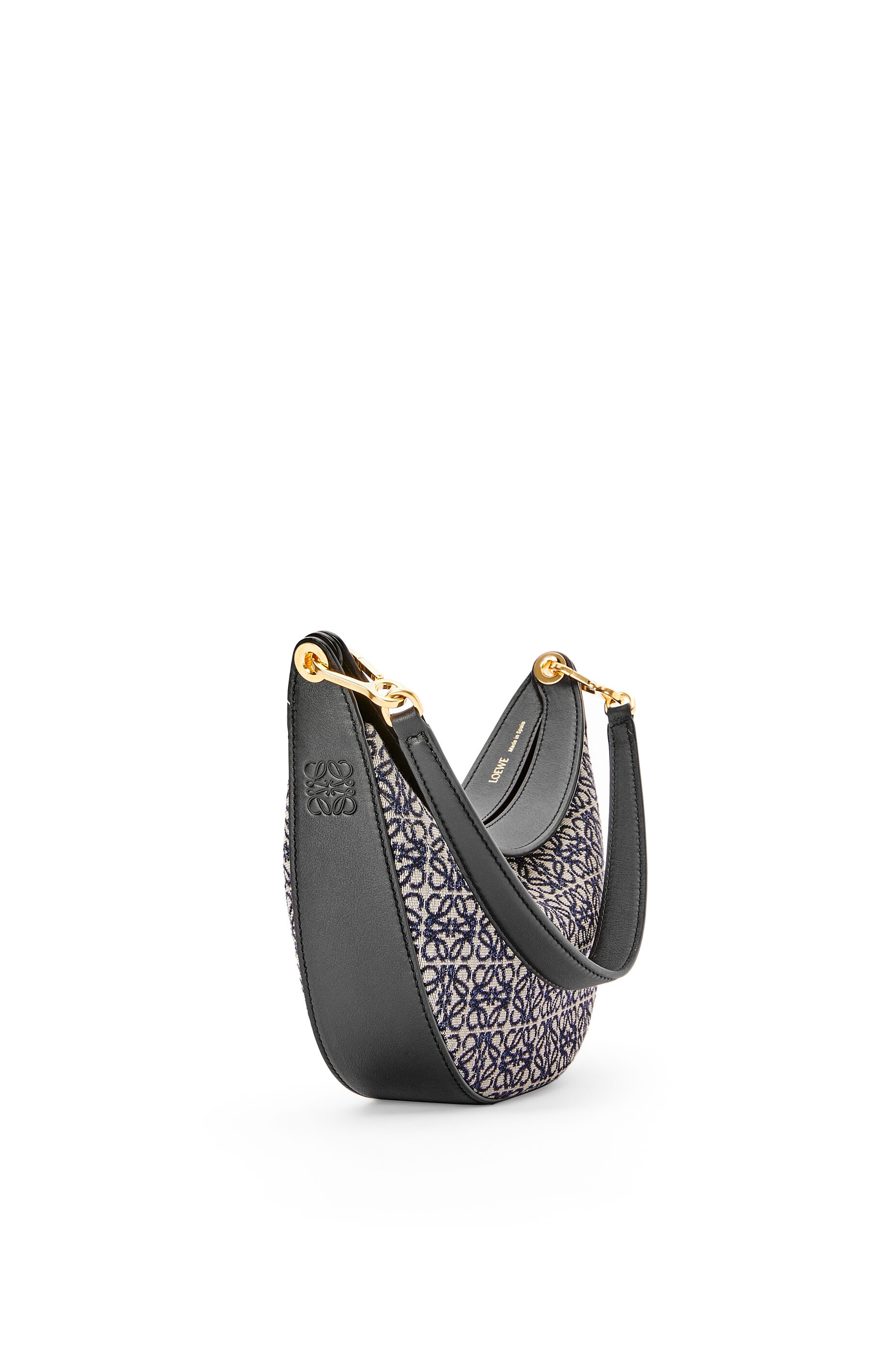 Small LOEWE Luna bag in Anagram jacquard and classic calfskin - 4