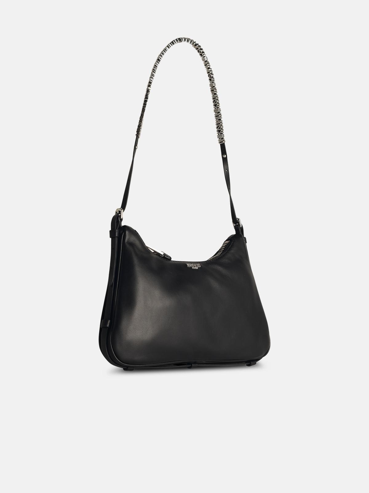 'HOBO' BLACK LEATHER BAG - 2