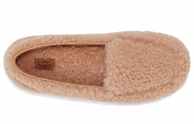 UGG (WMNS) UGG Hailey Fluff Loafer Slip-On 'Pink Peach' 1095108-BNZ outlook
