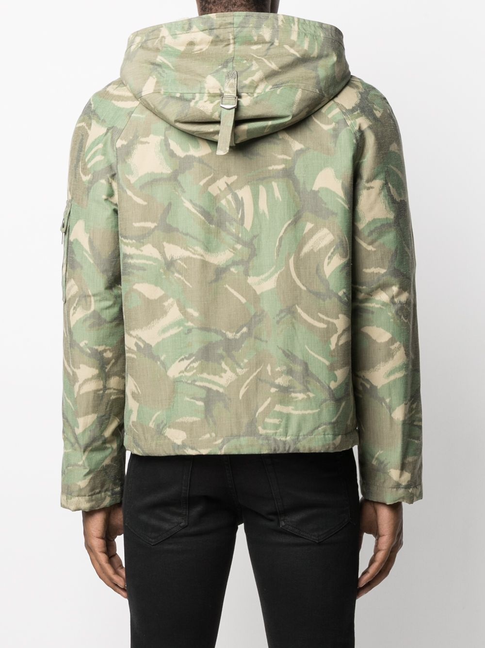 camouflage print shearling-lined jacket - 4